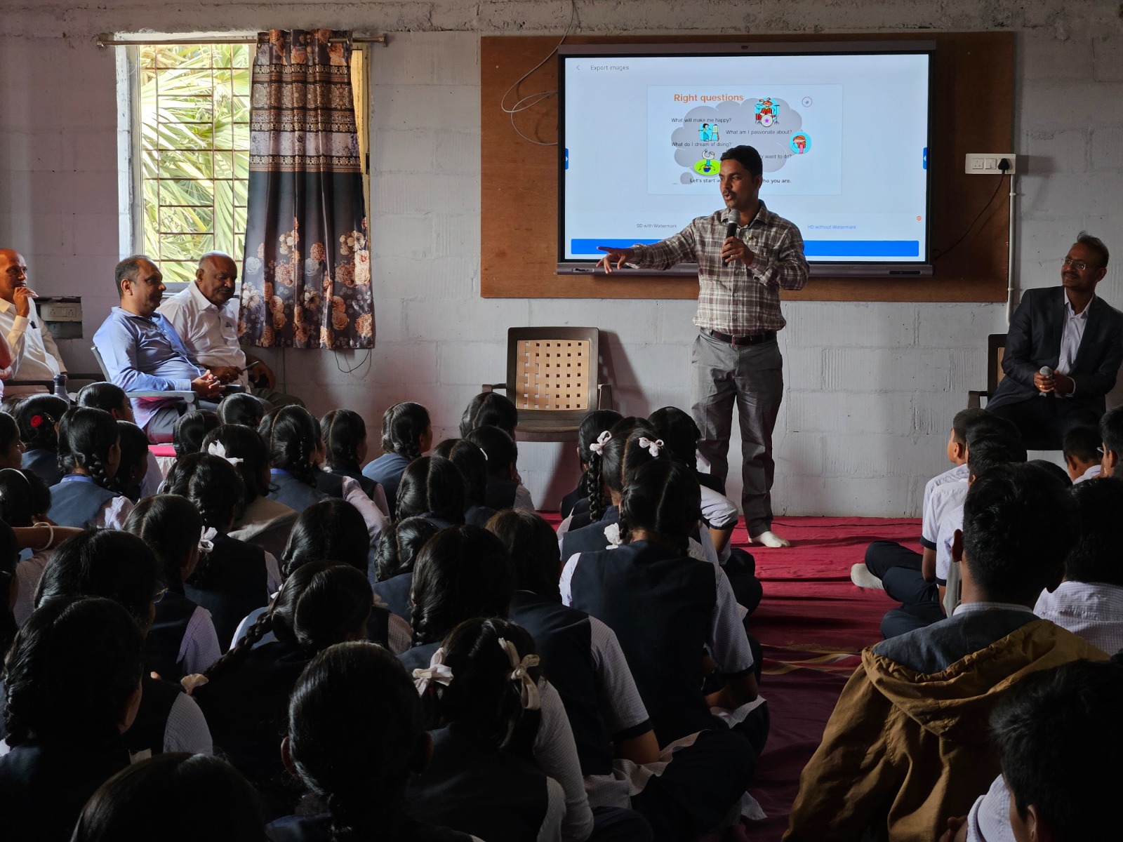 Motivational speech to school student