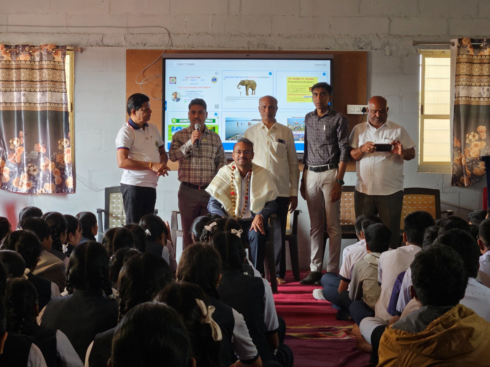 Motivational speech to school student