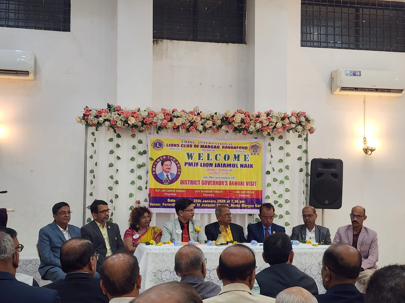 Attended DG visit to club Margao Ravanfond