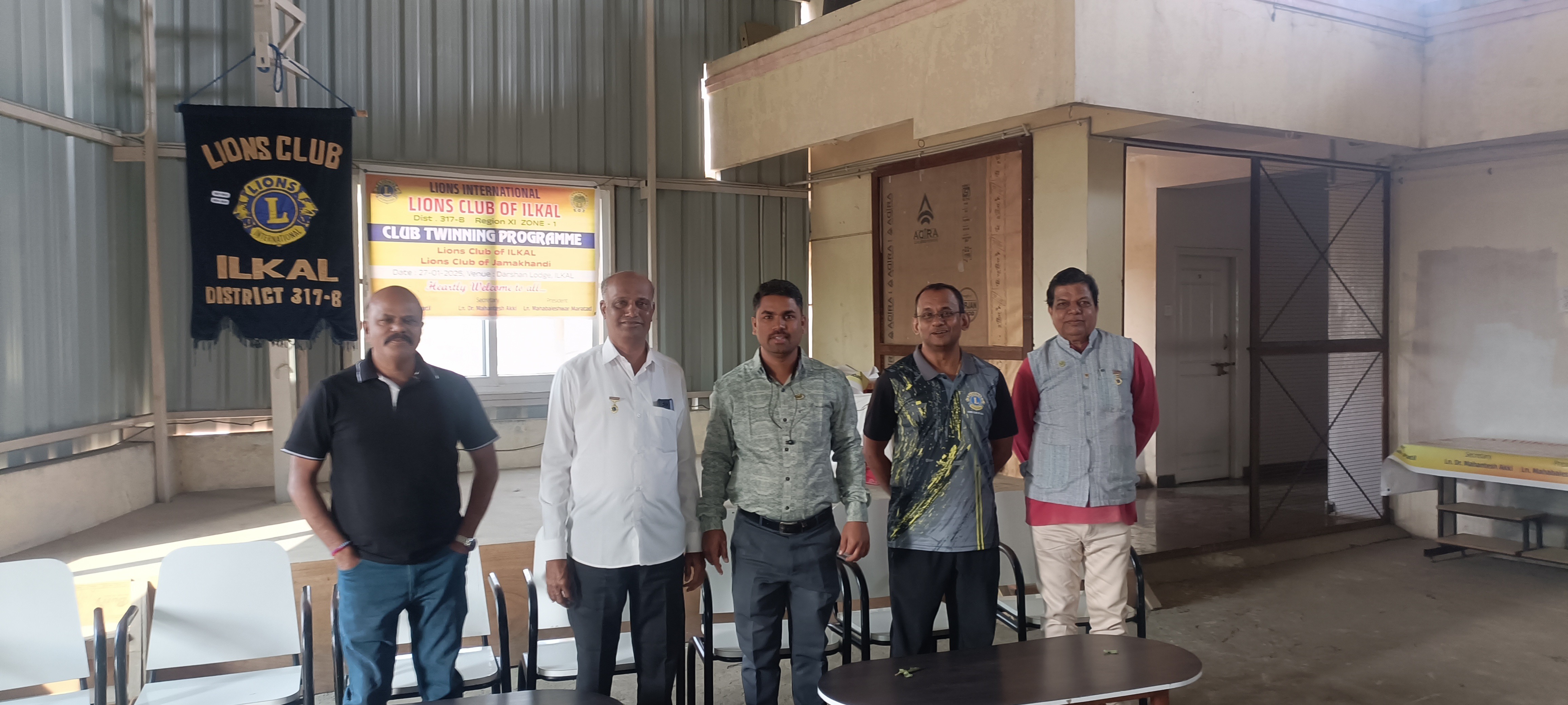 Intet Club Twinning program with Bagalkot Lions Club 