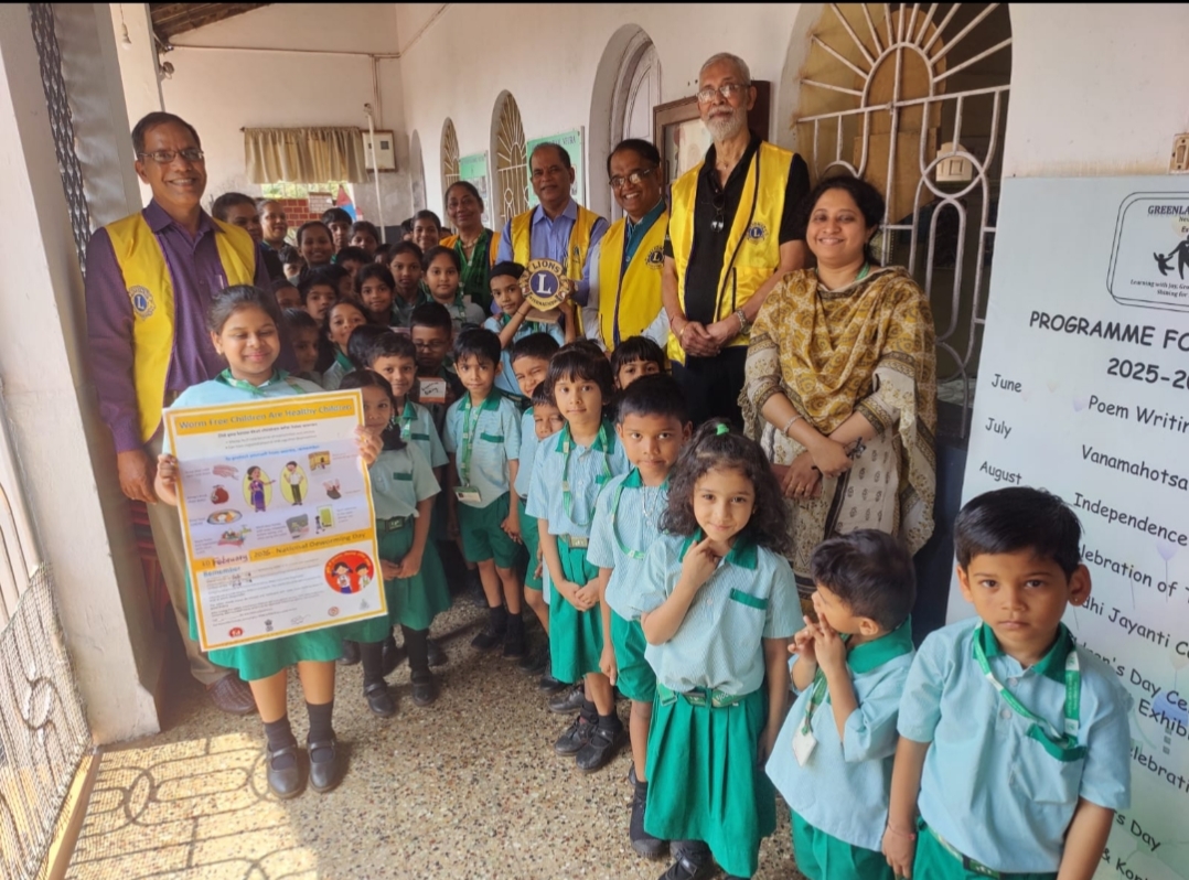 National Deworming Day was observed by Lions Club of Panjim