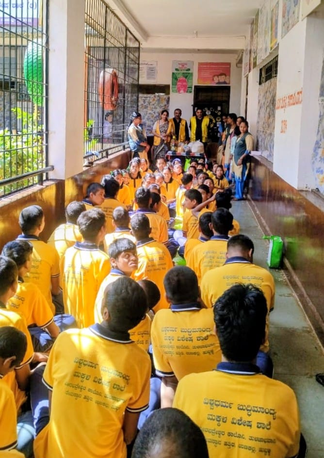 On 7th January 2026 , we, the P S T of the Lions Club of Hubli City, along with our Lion Ladies Members , successfully carried out our planned service activity at Aarooda Residential School for Mentally Retarded Children, Sainagar, Hubli .