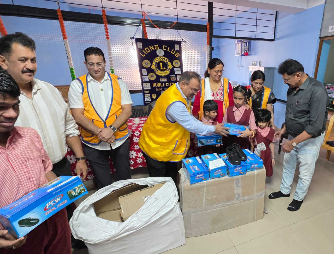 12th January 2026 , we, the P S T of the Lions Club of Hubli City As part of this meaningful initiative, we visited Arooda School for Blind Children, Anandnagar, Hubli and donated: 50 pairs of School Shoes worth ₹9,000/-