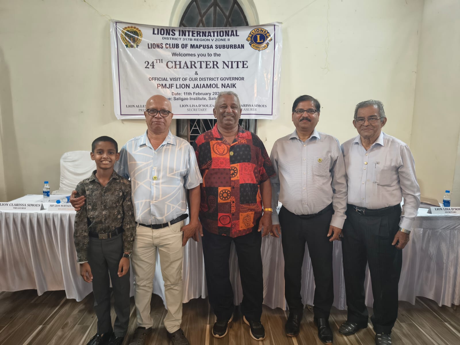 CHARTER NITE LIONS CLUB OF MAPUSA SUBBURBAN