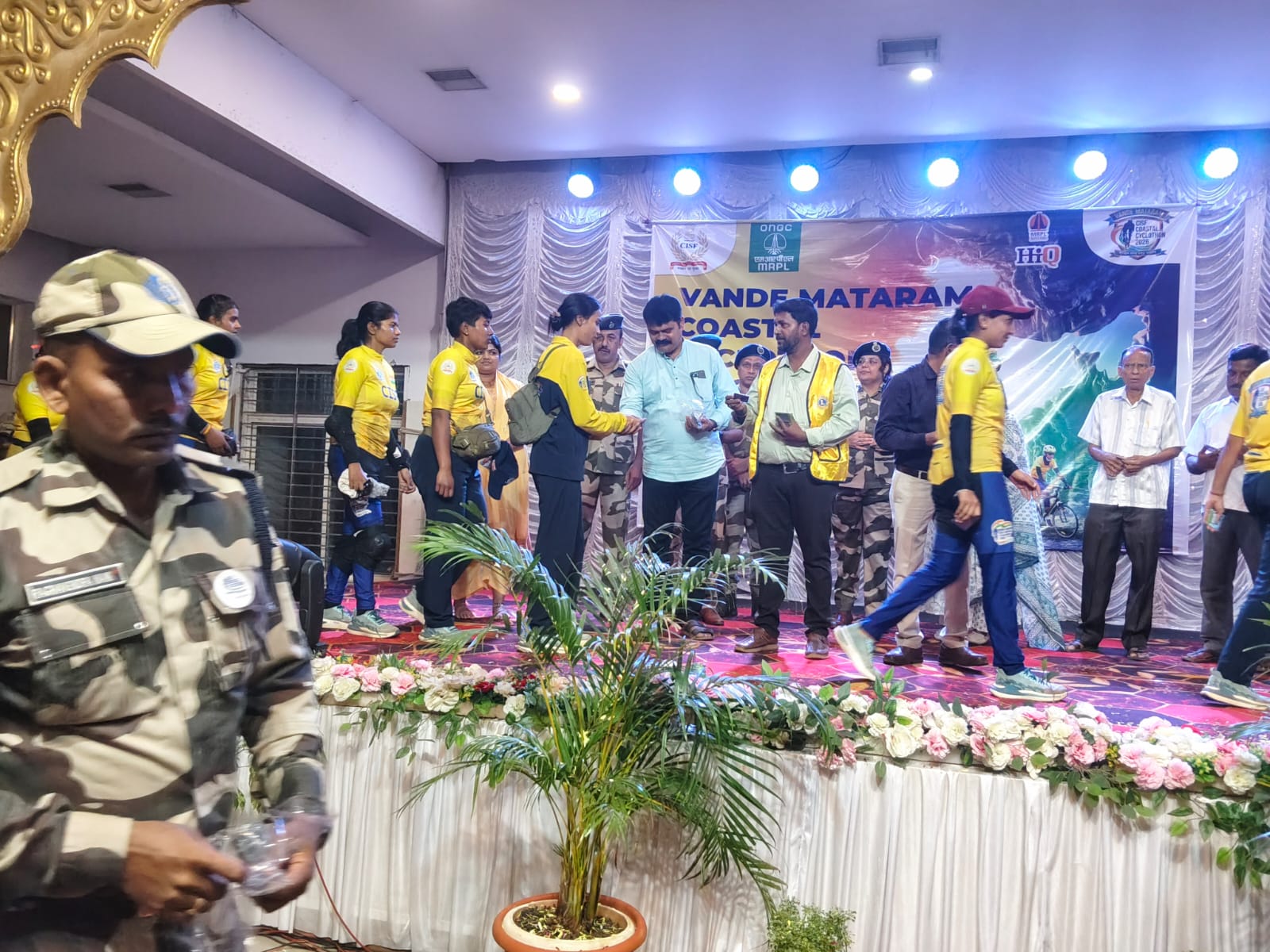SUPPORTED TO VANDE MATARAM COASTAL CYCLOTHON BY CISF.