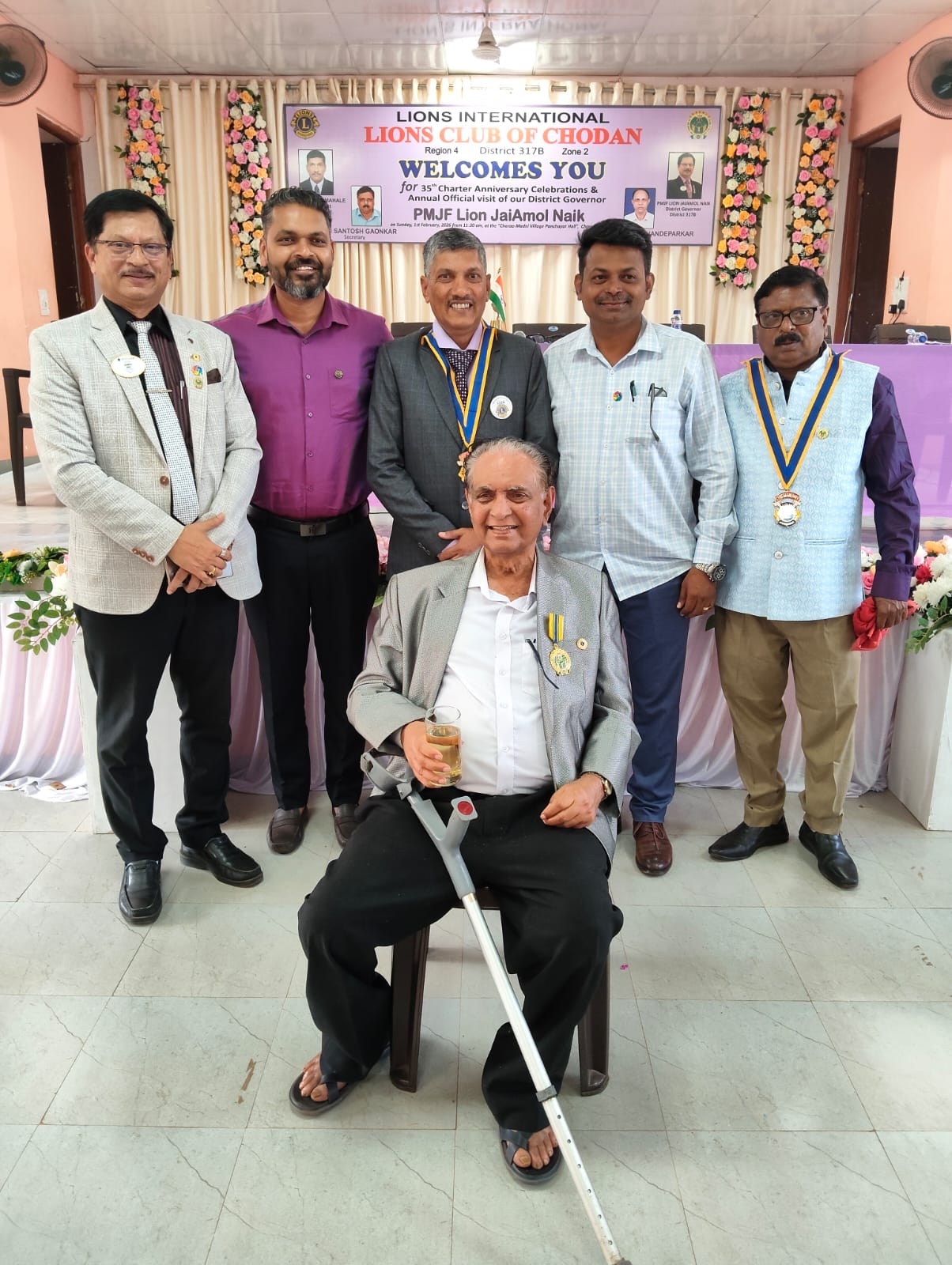 Participated in the DG Visit to Lions Club of Chodan 