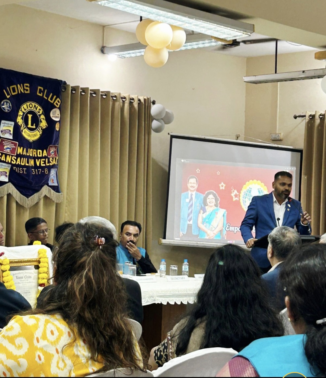 Accompanied DG to Lions Club of Majorda cansualim Velsao 