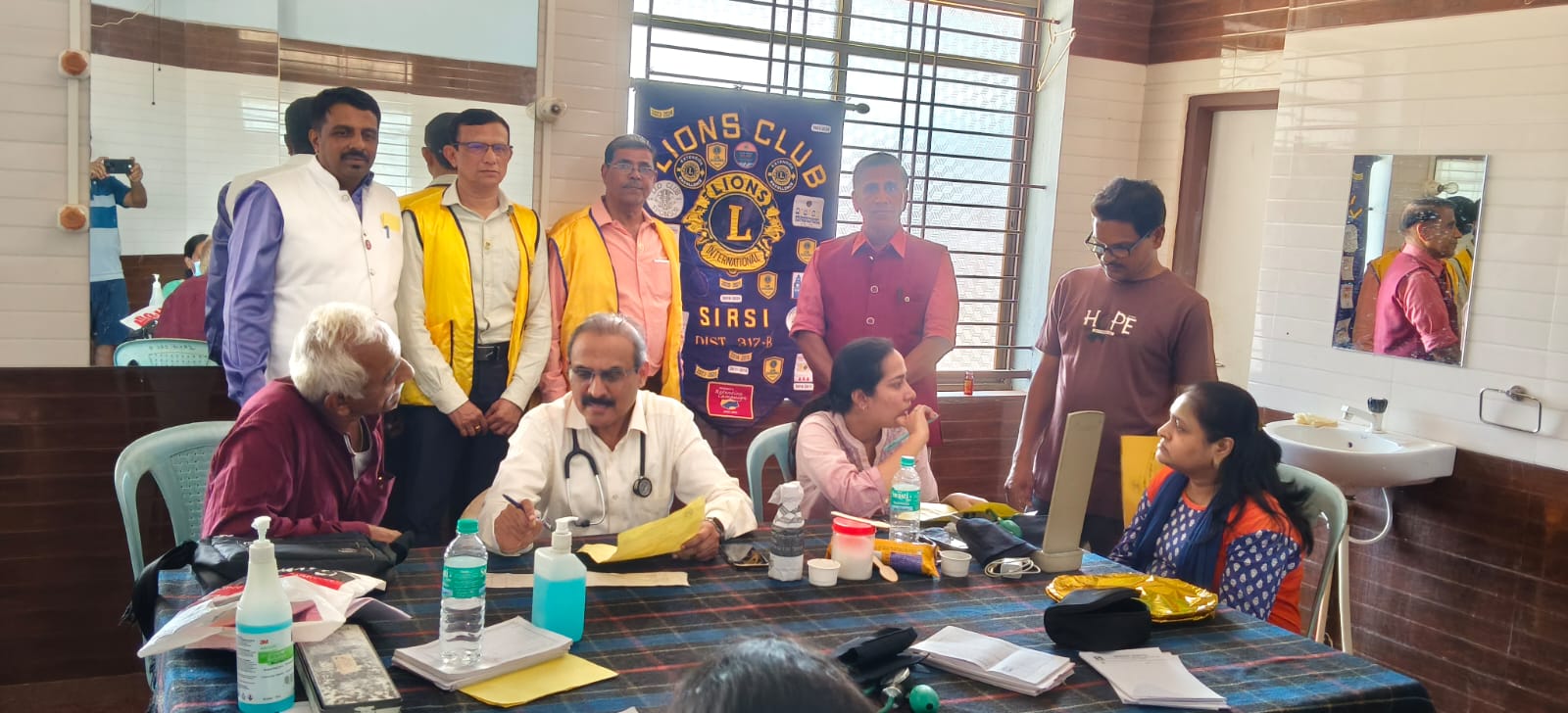 ATTENDED LIONS CLUB OF SIRSI MEGA HELATH CHECK UP CAMP (SPECIALLY FOR HEART)