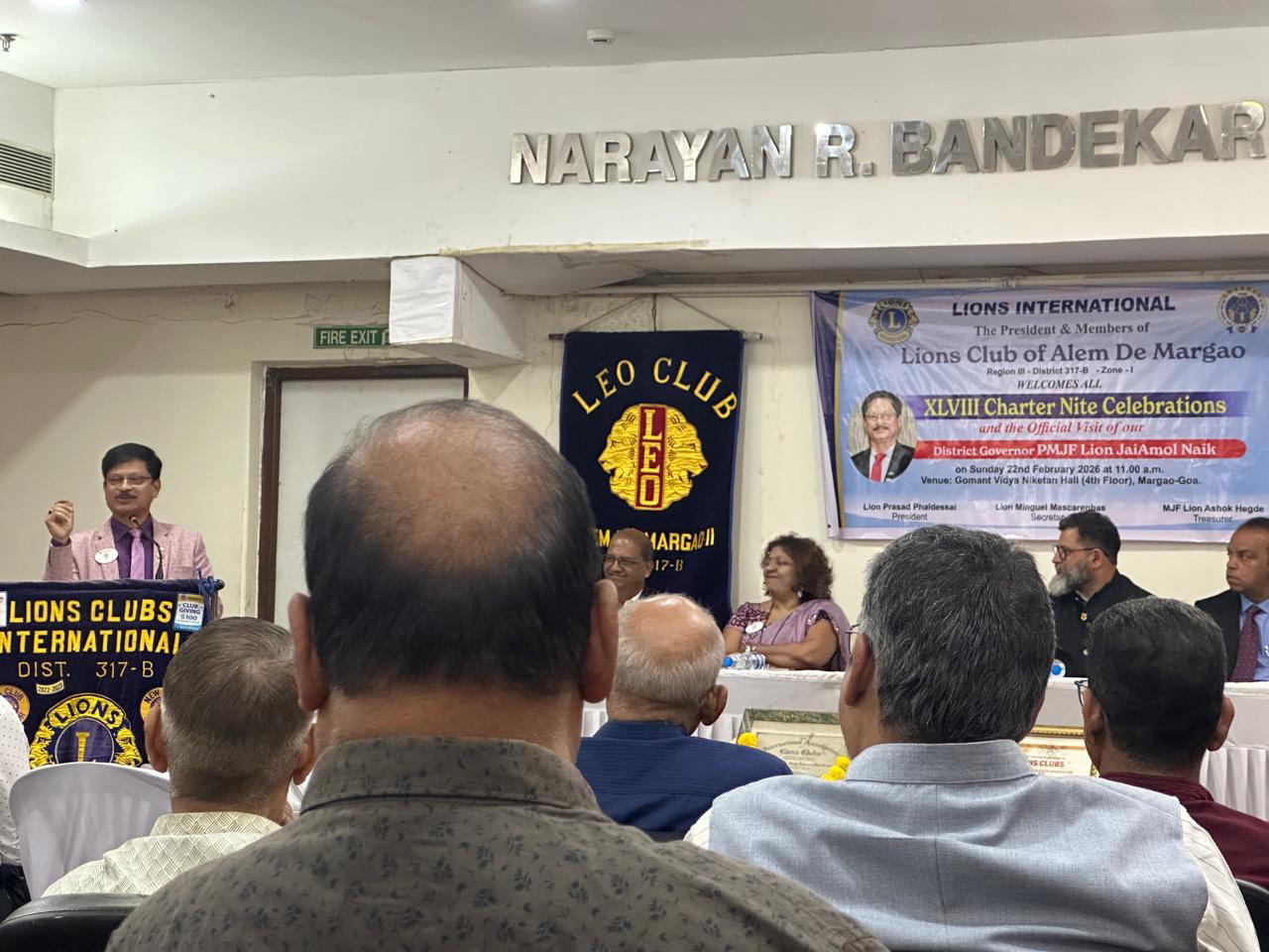 Attended Charter Nite and DG visit of Arlem De Margao