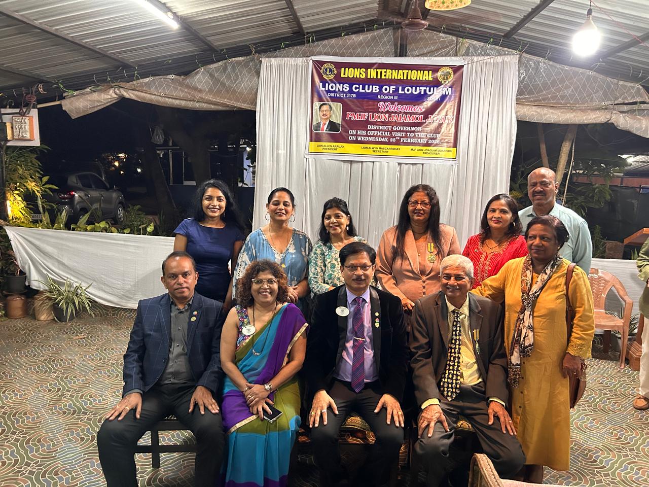 Attended Charter Nite and DG visit of LC Loutulim