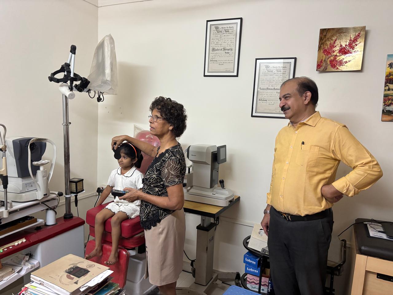 Eye check up camp at Dr.Sielda’s clinic