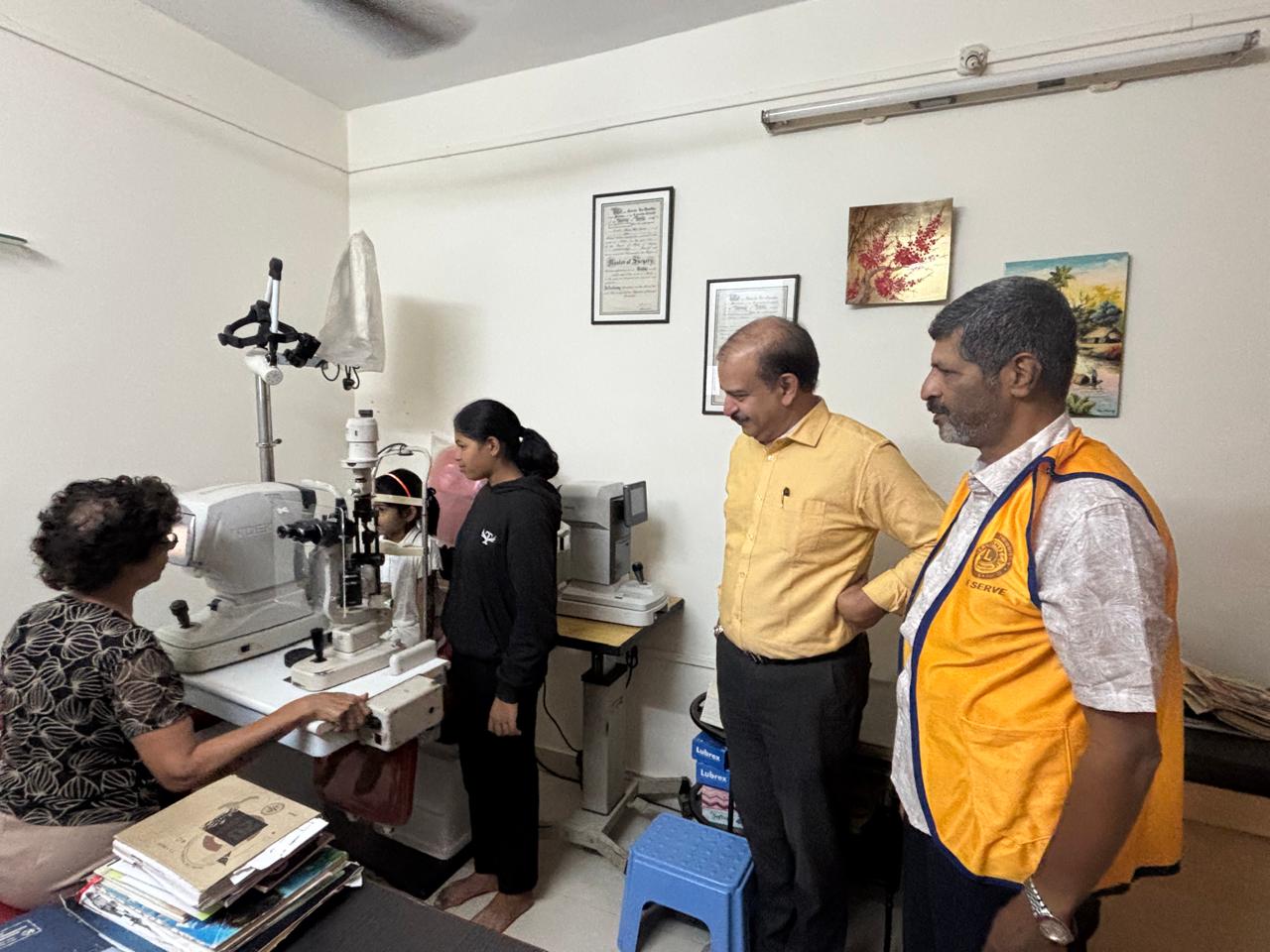 Eye check up camp at Dr.Sielda’s clinic