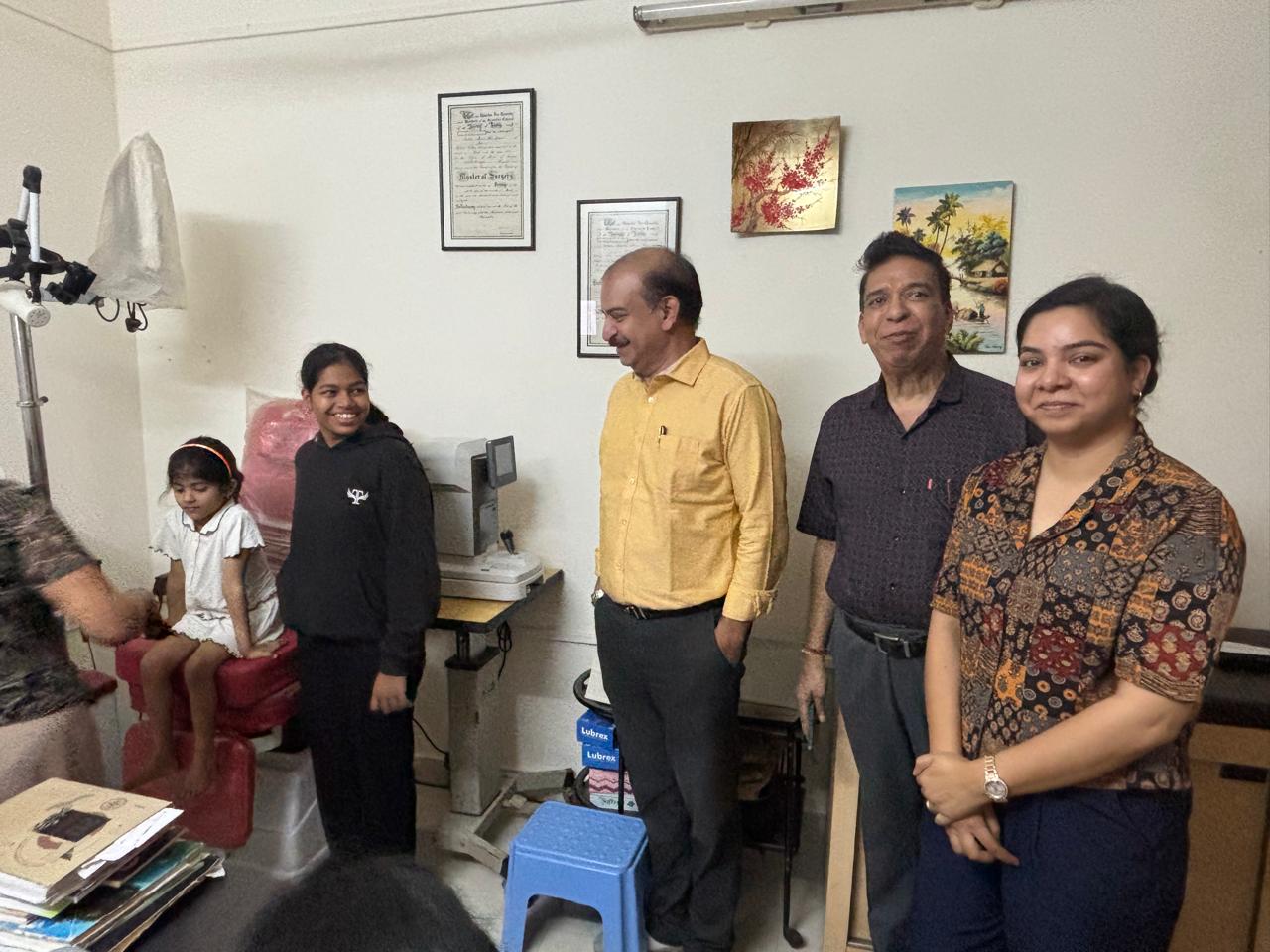 Eye check up camp at Dr.Sielda’s clinic