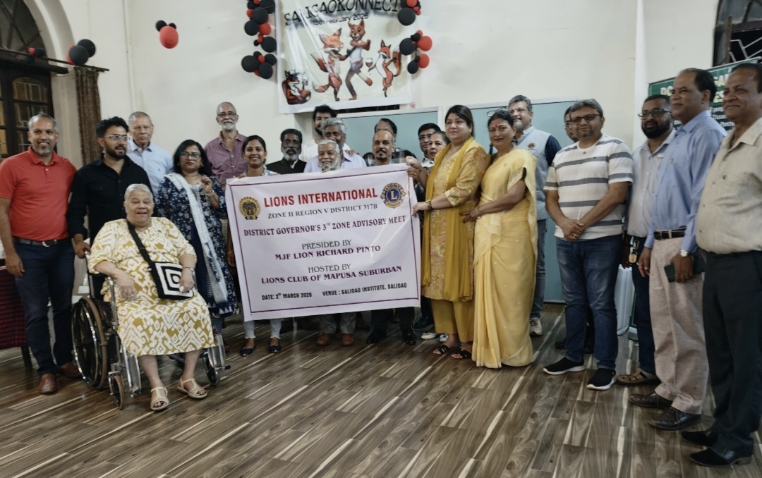 PST 2VP attended the 3rd Zone Advisory Meet hosted by Lions Club of Mapusa Suburban