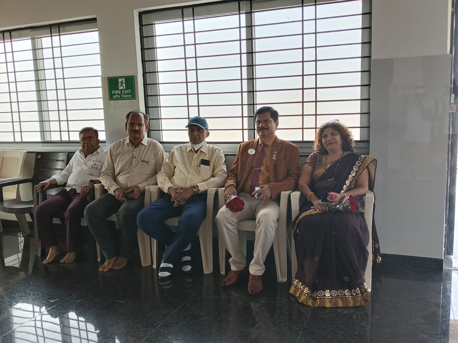 served the prepared food and fruits to mentally retarded school childrens