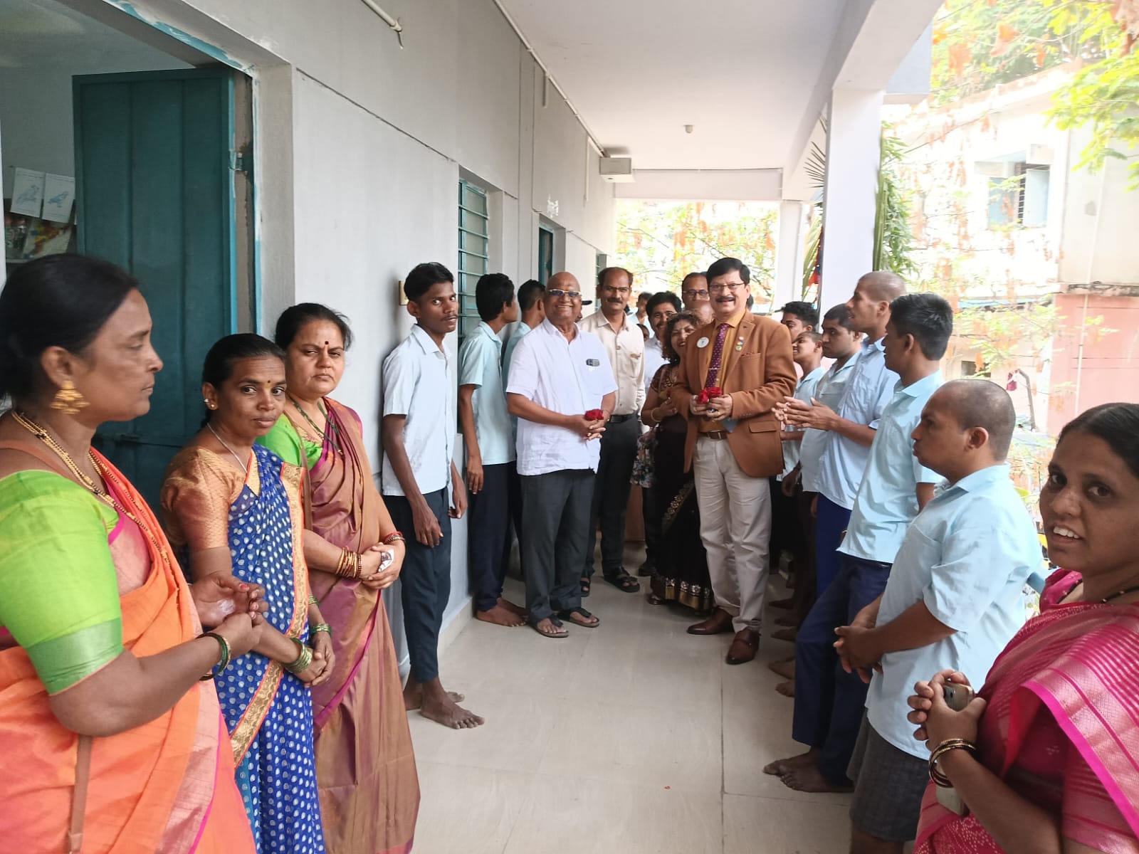 Opening of mentally retarded school classrooms building 