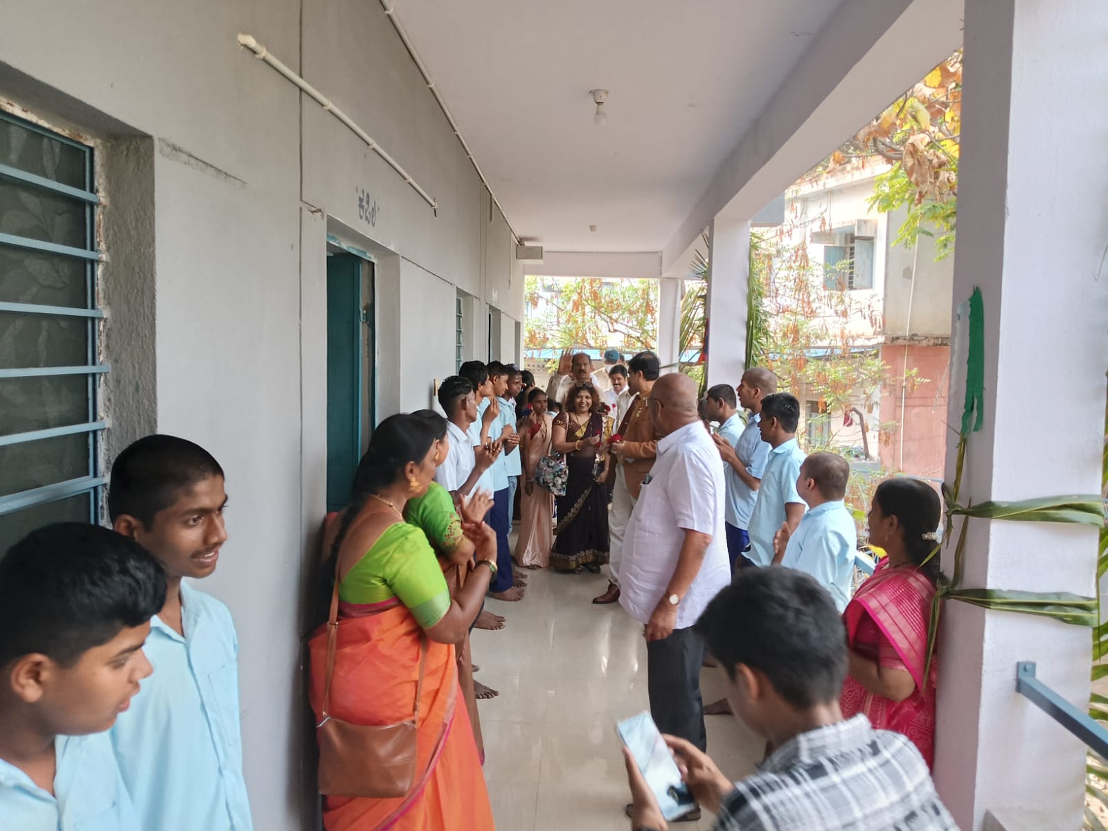 Opening of mentally retarded school classrooms building 