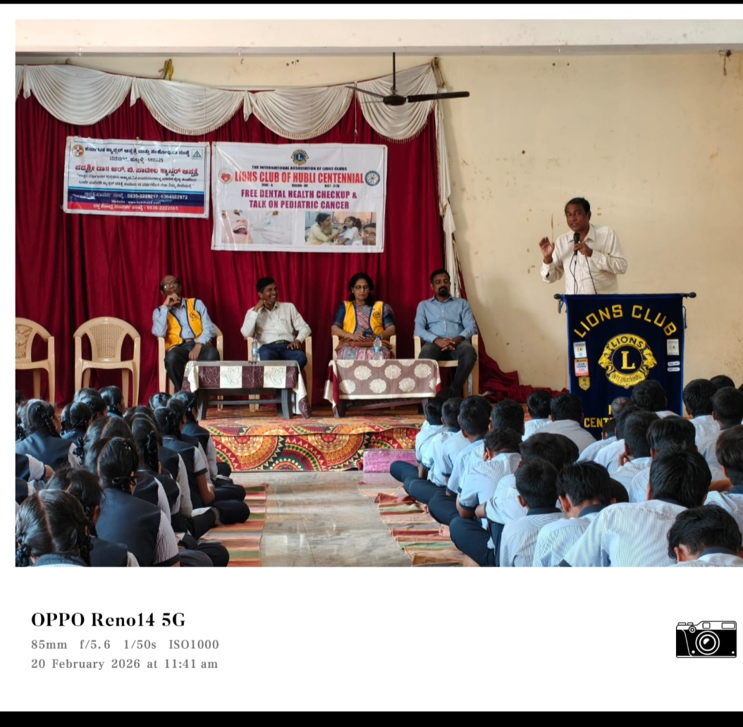 Pediatric cancer awareness talk at kokati school