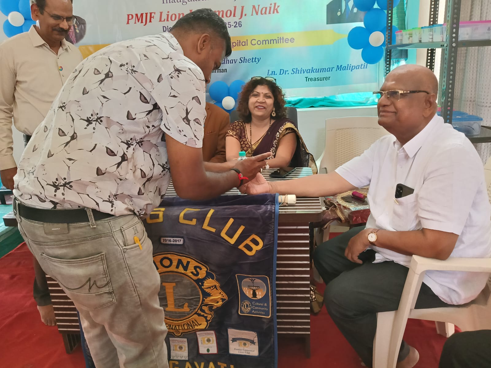 Inauguration ofDr. U Madhav Shetty Diagnostic Care Centre at Lions Eye  hospital Gangavathi 