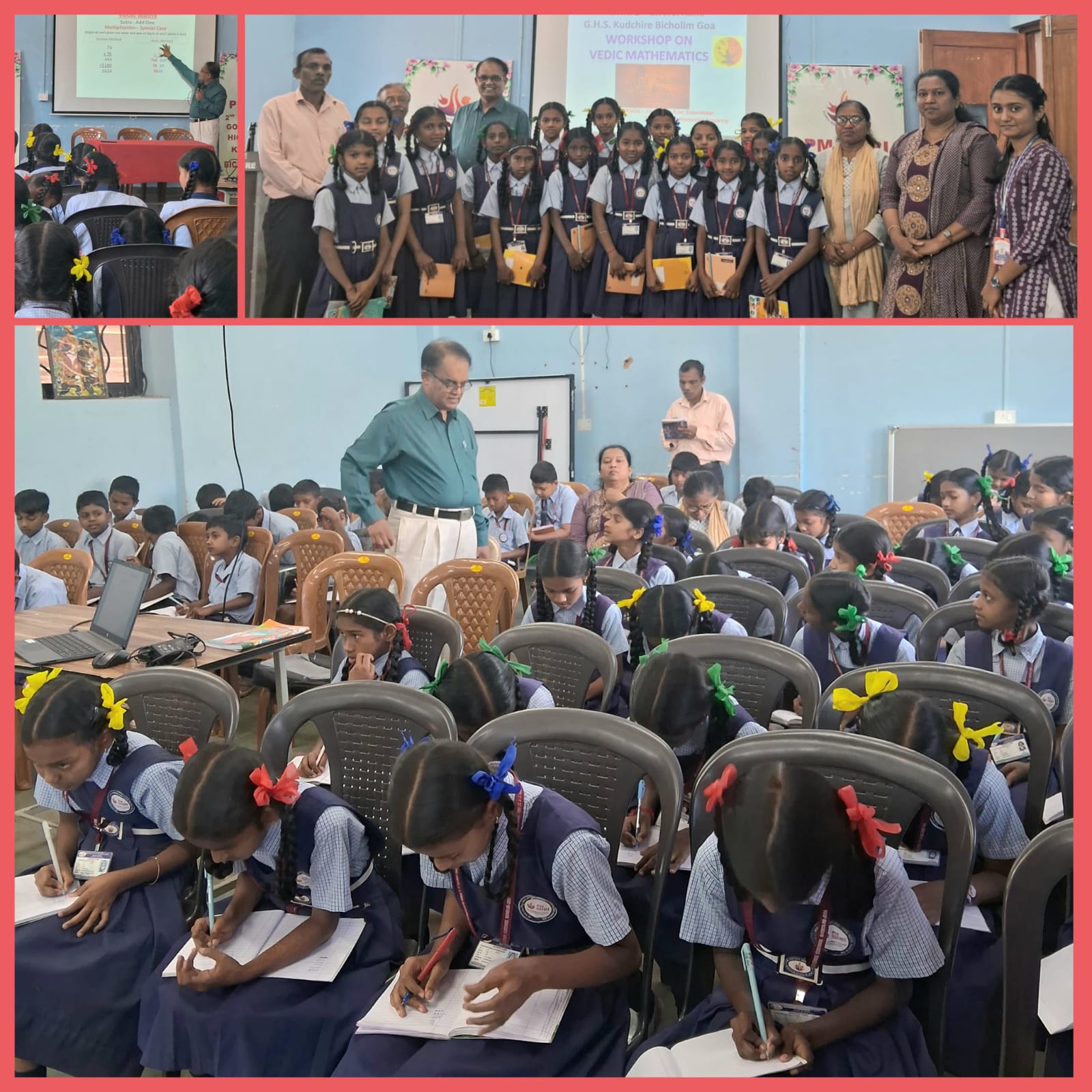 Introductory Vedic Mathematics Workshops for Government High School, Kudchire - Bicholim