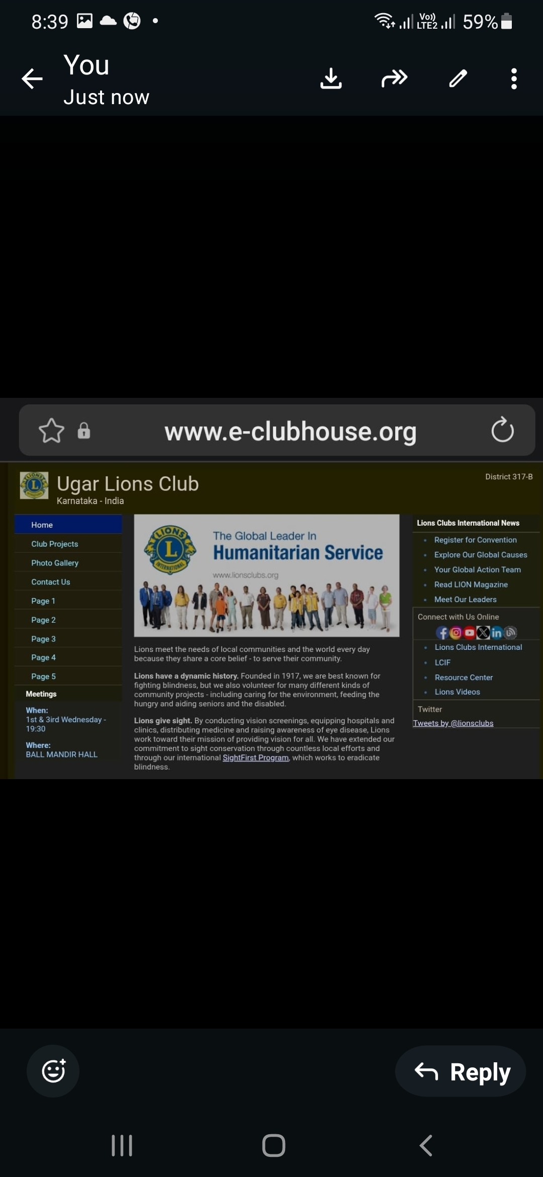 Assistance to Clubs for updating e-clubhouse website and Lion Portal.