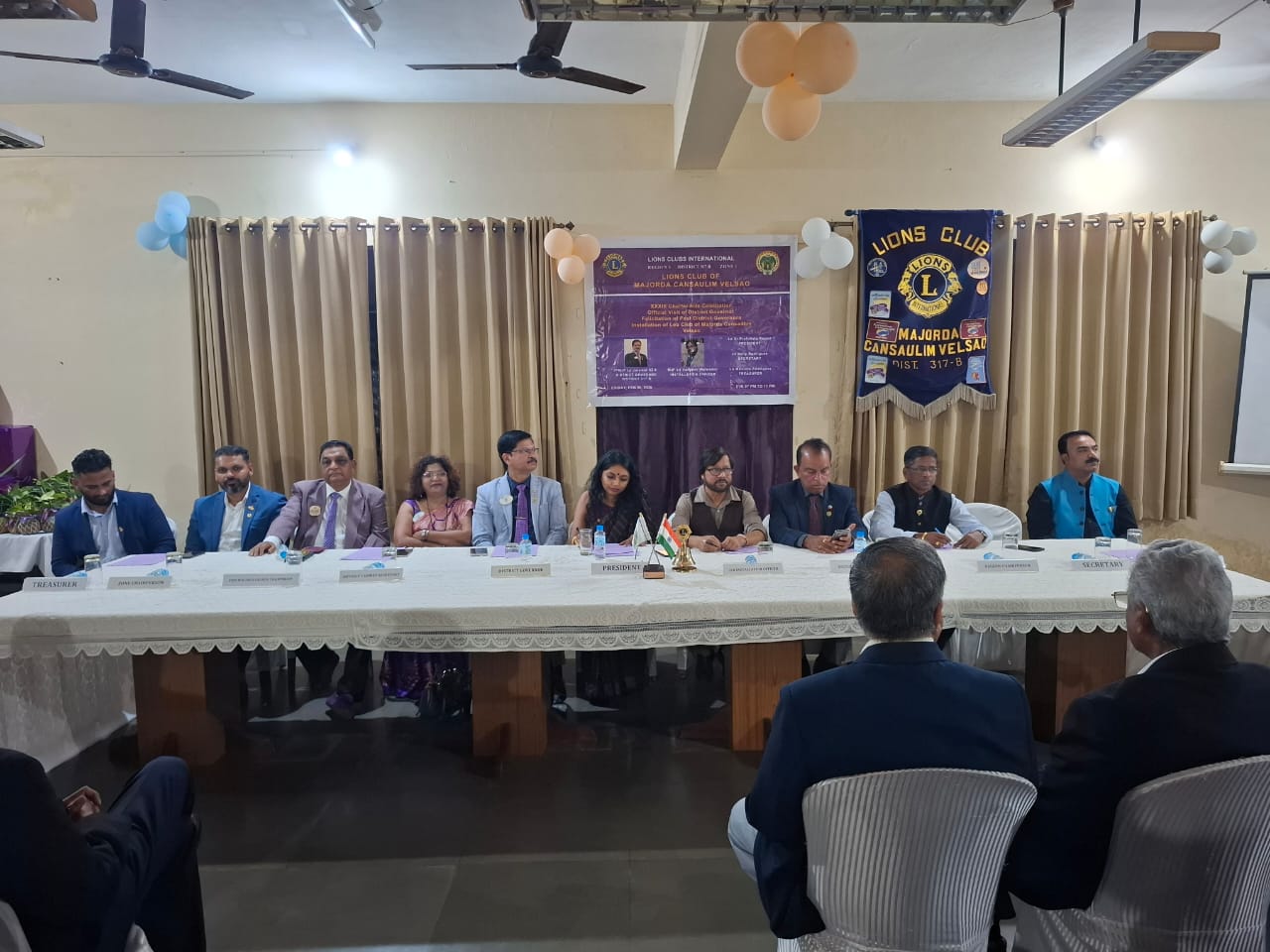 CHARTER NIGHT OF LIONS CLUB OF MAJORDA CANSAULIM VELSAO