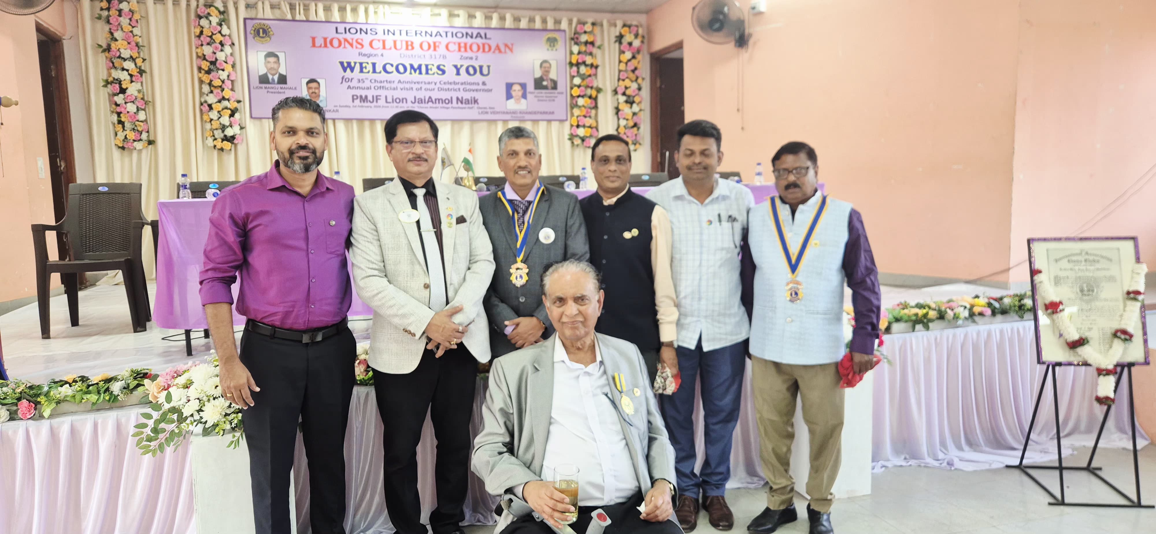 Attended DG Visit To Lions Club of Chodan. Had a Conversations with Environment Service Week With Members of LC Chodan and Other Club Members