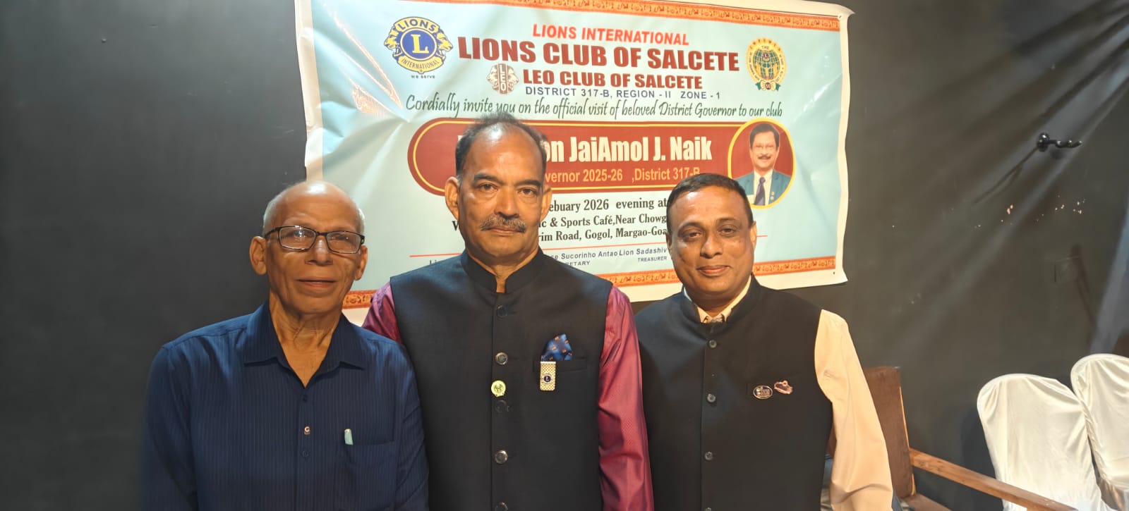 Attended DG Visit to Lions Club of Salcete