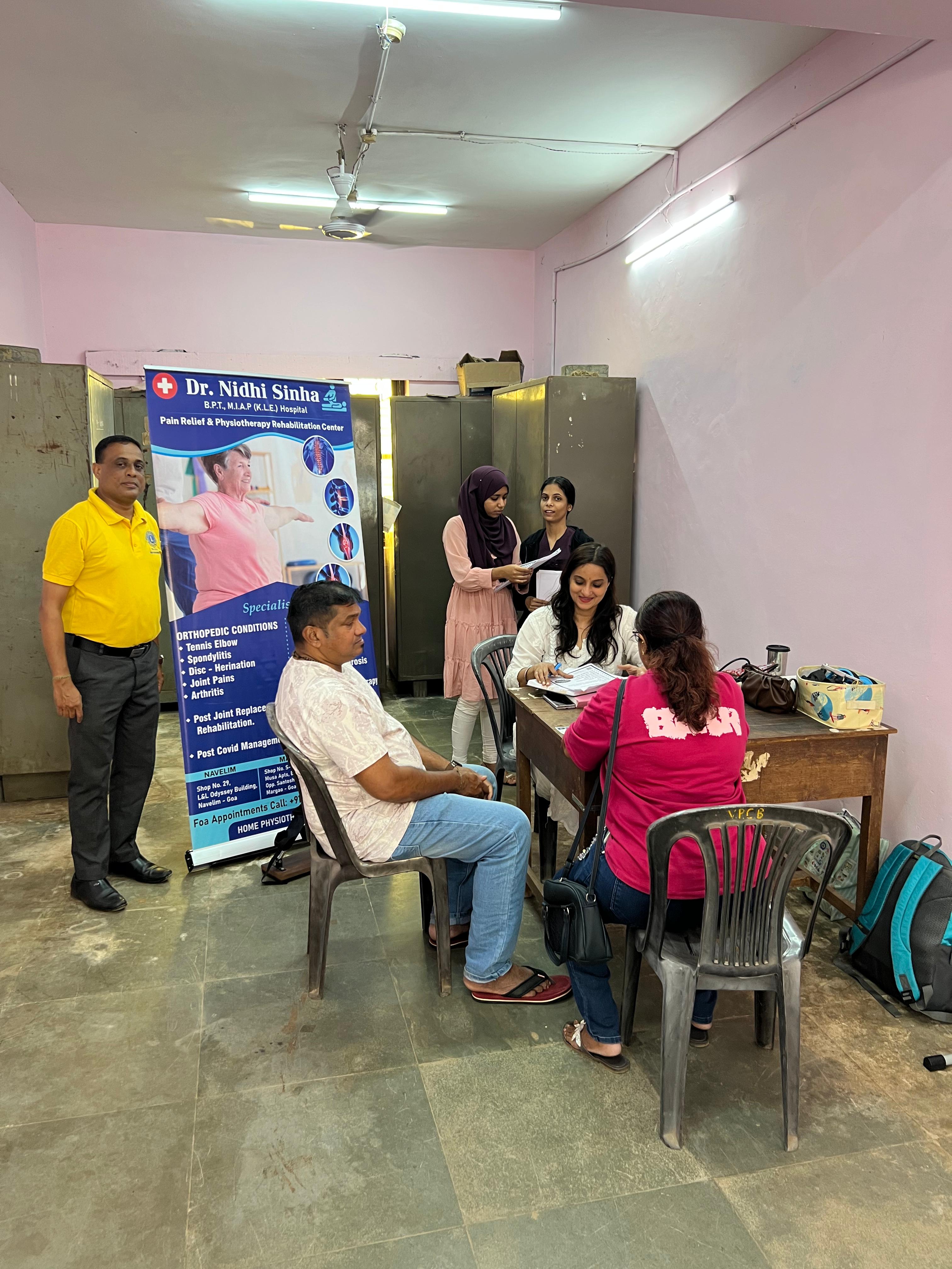 Village Panchayat Cana Benaulim, VDC in association with Lions Club of Colva with UNSDG No 3 Good Health and  Well Being organised Orthopaedic By Dr Bansi from SDHG South Goa a Specialist and Physiotherapy by Dr Nidhi Sinha and Dr Asia benefiting Villager