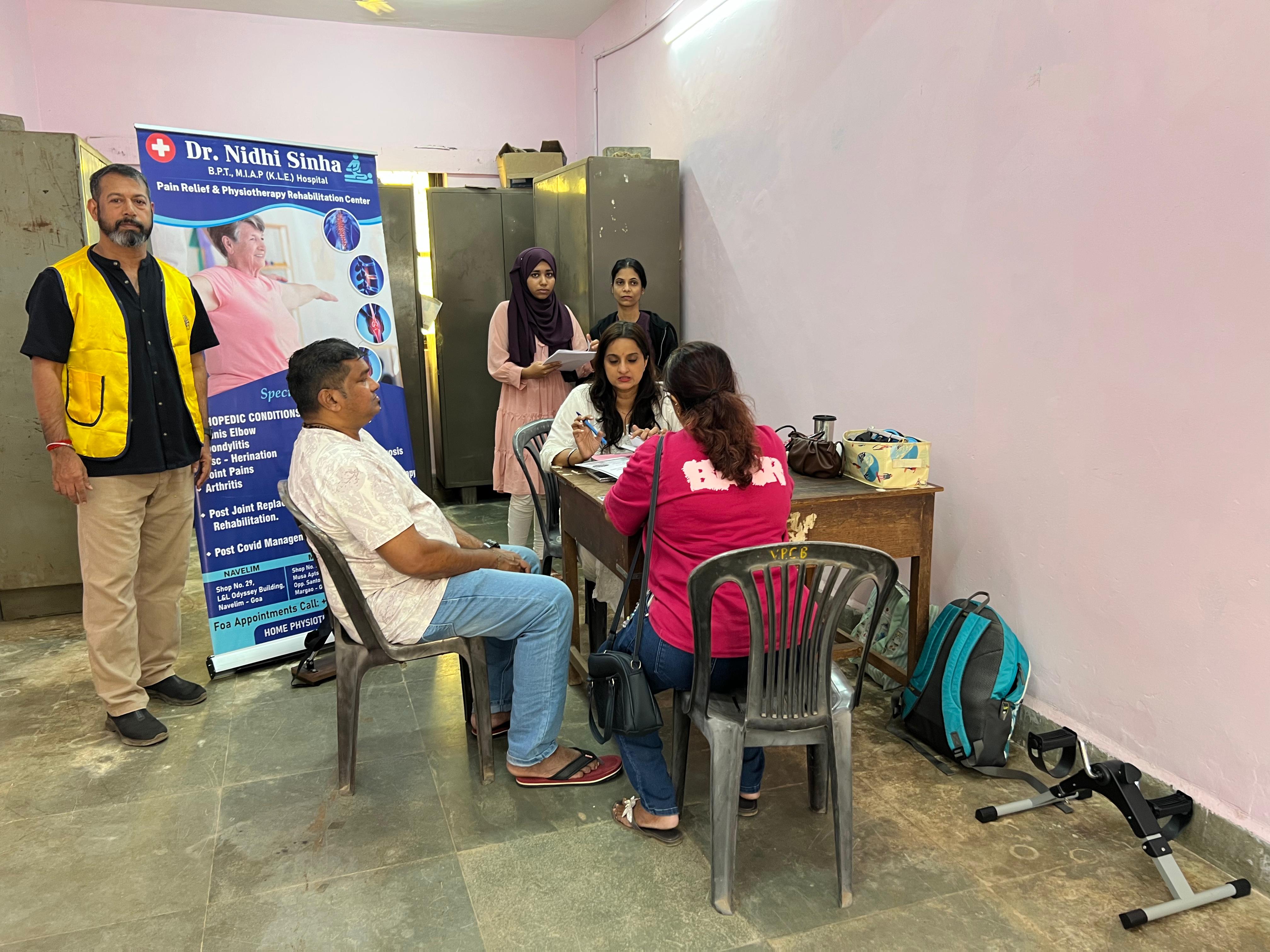 Village Panchayat Cana Benaulim, VDC in association with Lions Club of Colva with UNSDG No 3 Good Health and  Well Being organised Orthopaedic By Dr Bansi from SDHG South Goa a Specialist and Physiotherapy by Dr Nidhi Sinha and Dr Asia benefiting Villager