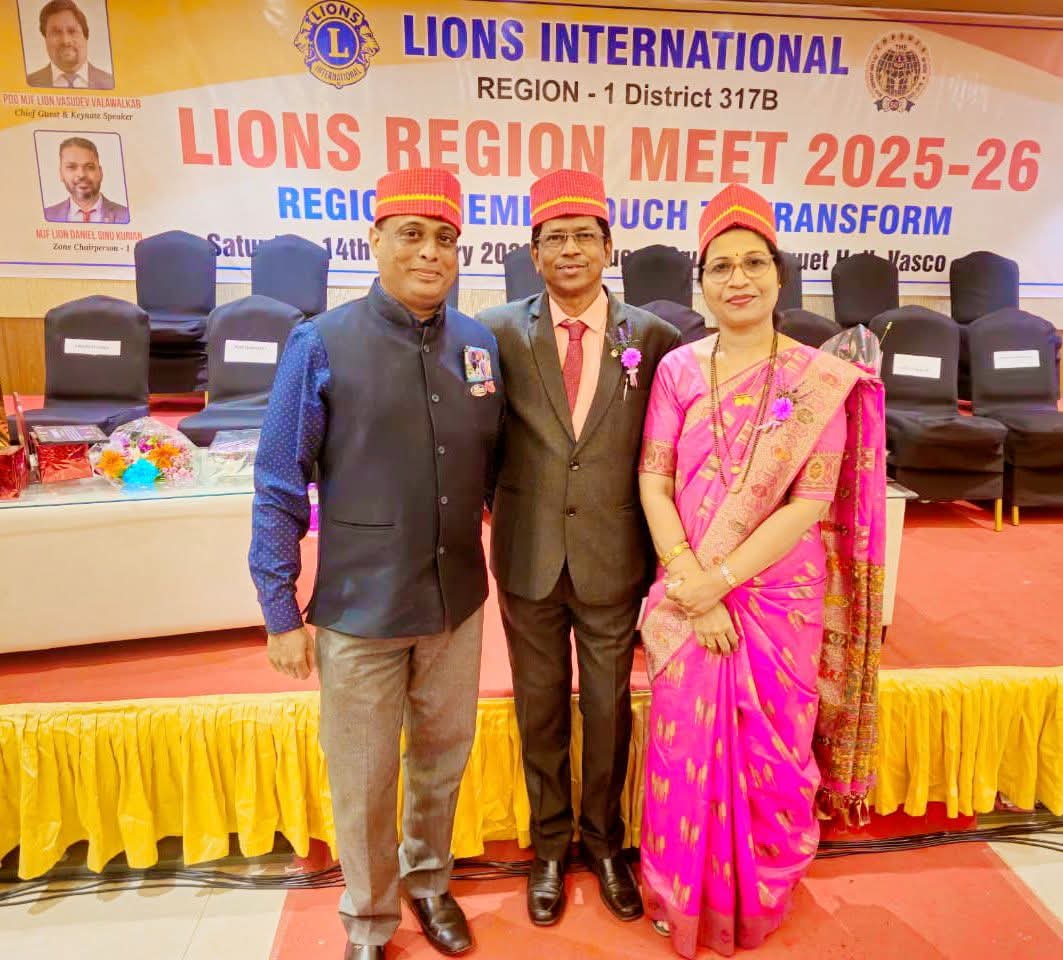 Attended Region Chairperson Lion Premanad Kerkar Region 1 Region Meet Hosted by Lions Club of Vasco held at Z Square Vasco