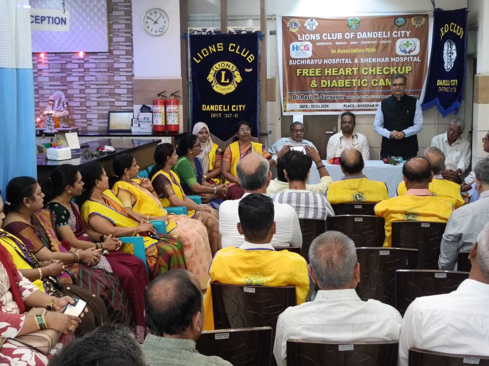 Free Diabetes, BP, ECG Heart check up camp