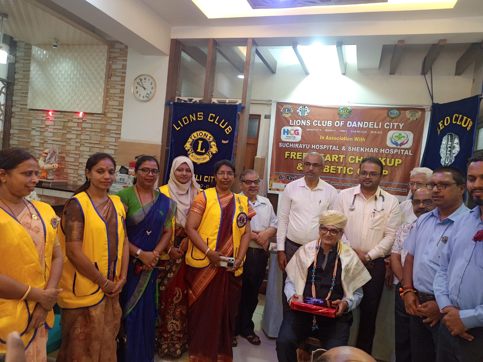 Free Diabetes, BP, ECG Heart check up camp