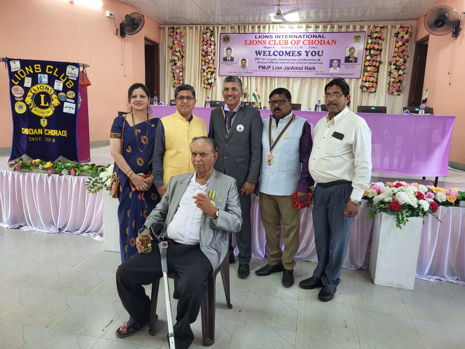 Attended District Governor visit of Lions Club of Chodan