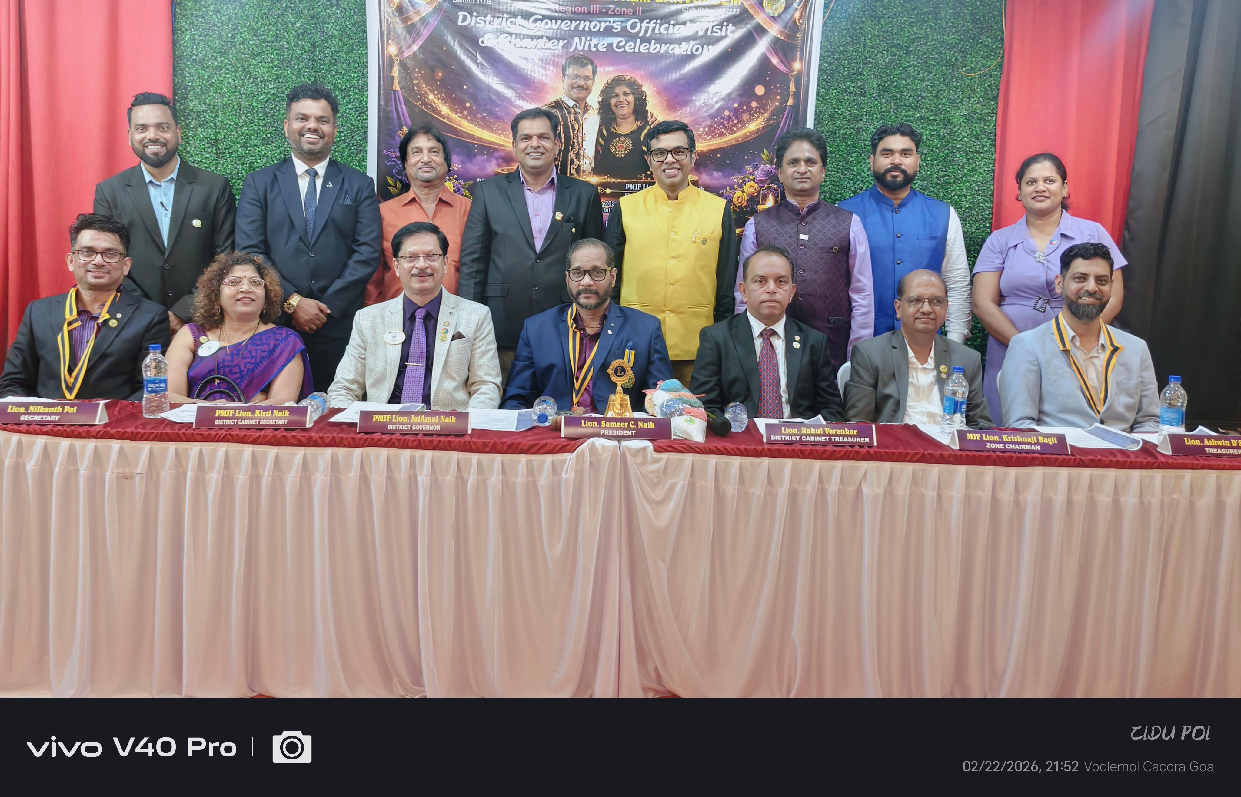 Official DG visit and Charter Night