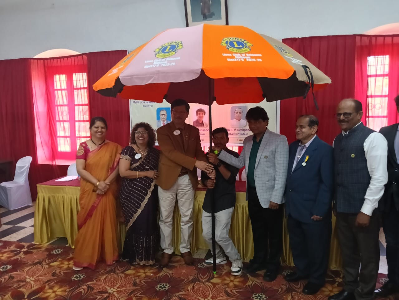 Donation of Umbrella to a specially abled vendor