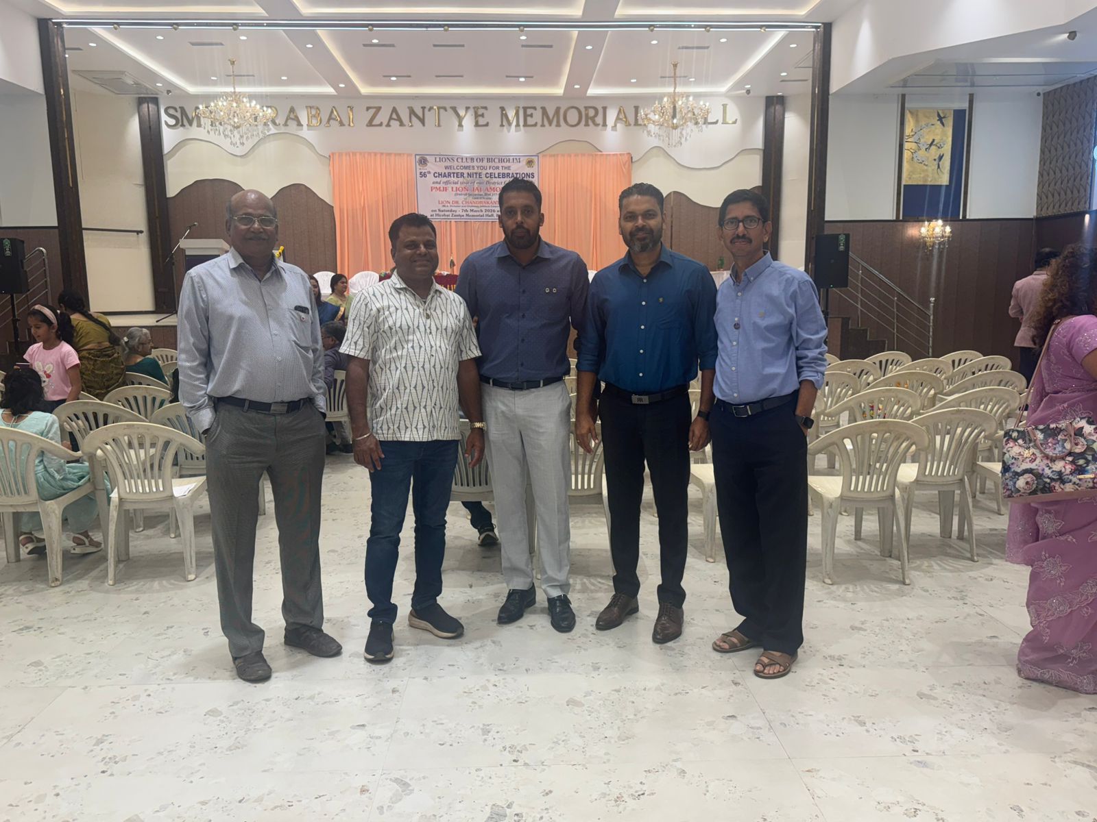 Attended Charter Nite and DG visit to the Lions Club of Bicholim