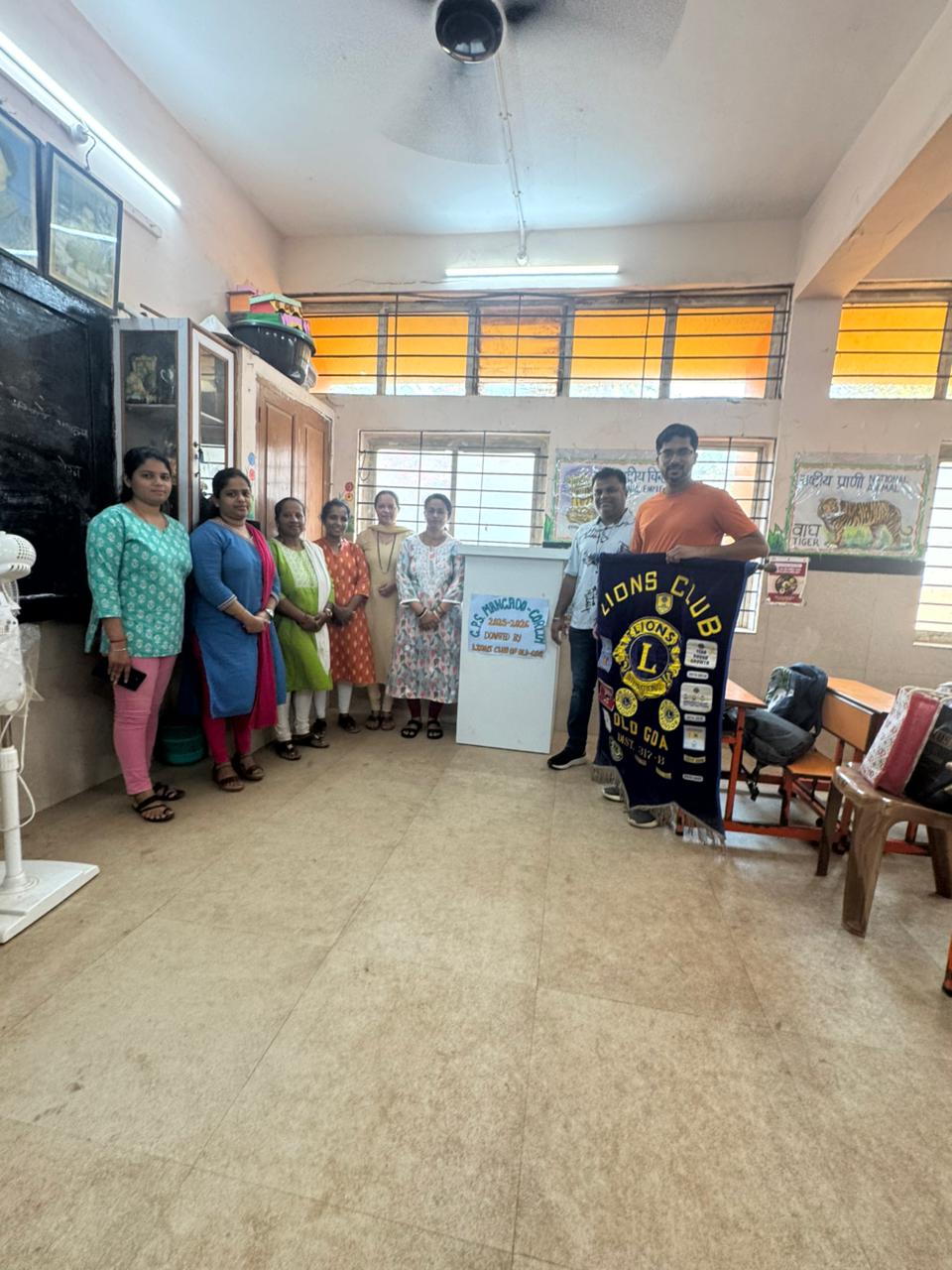 Handed over PODIUM for GPS Mangado School