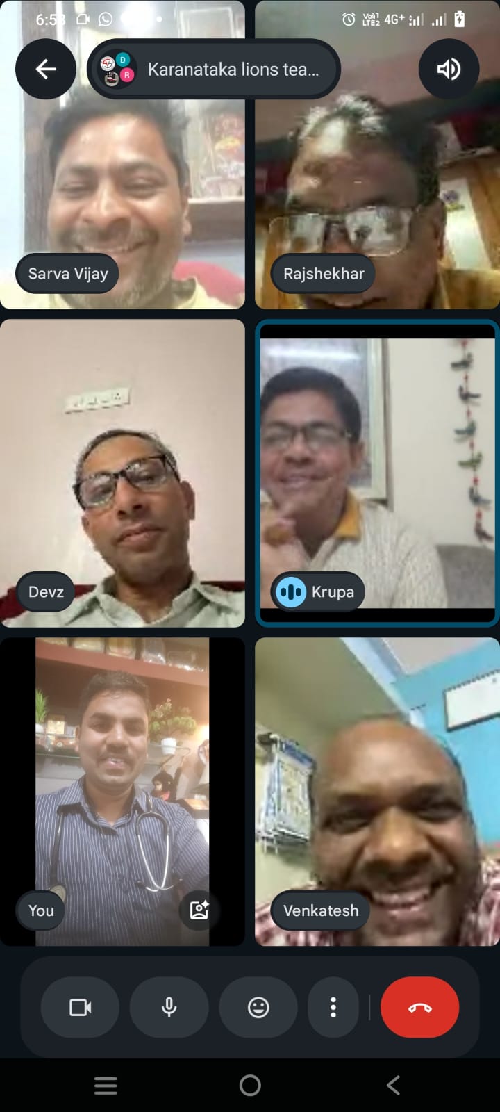 SADBHAVAN KARANATAKA TEAM SELECTION MEETING DONE ON GOOGAL MEET.