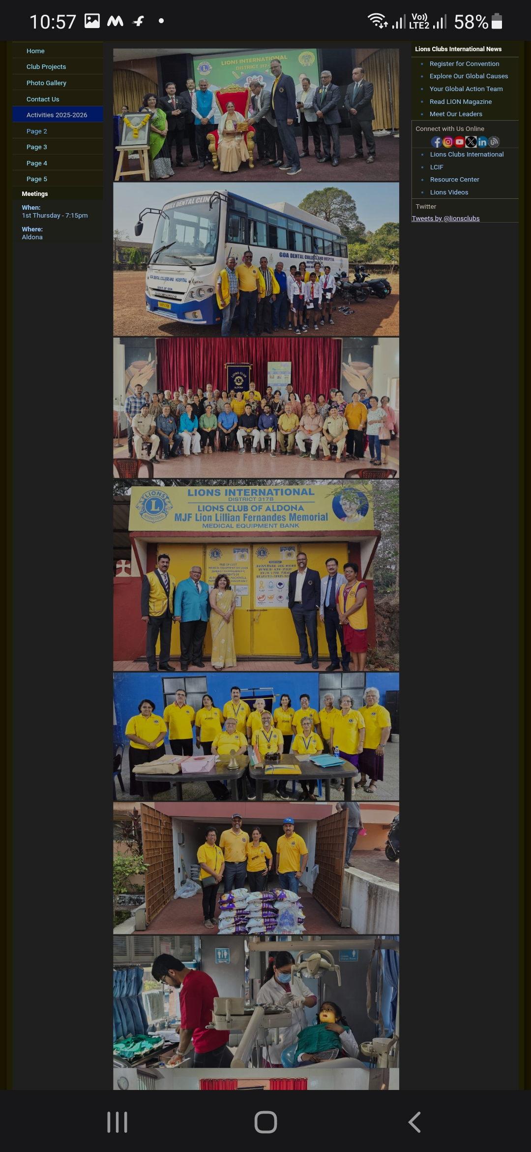 Updated e-clubhouse website of Aldona