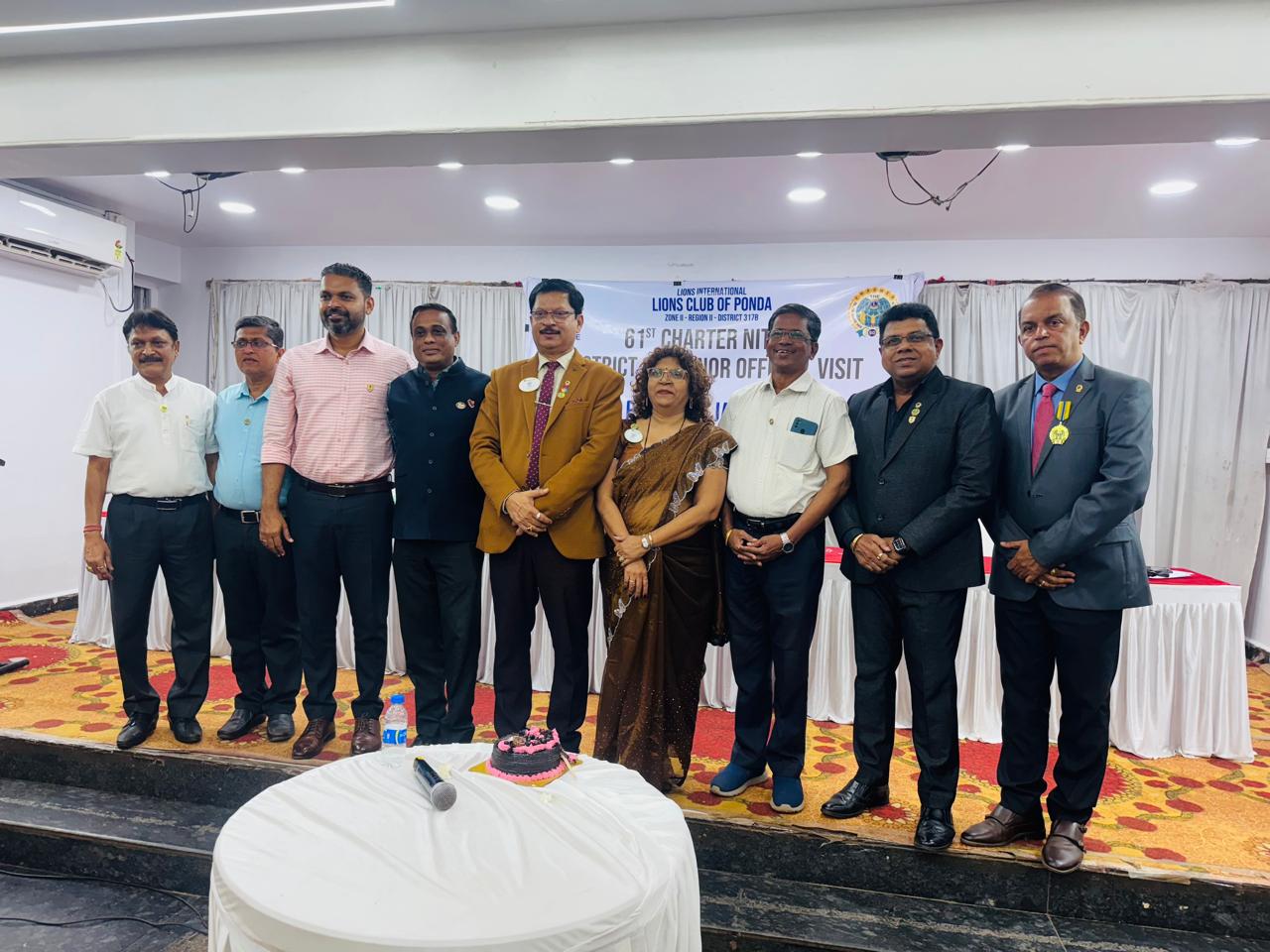 DG visit to Lion Club of Ponda