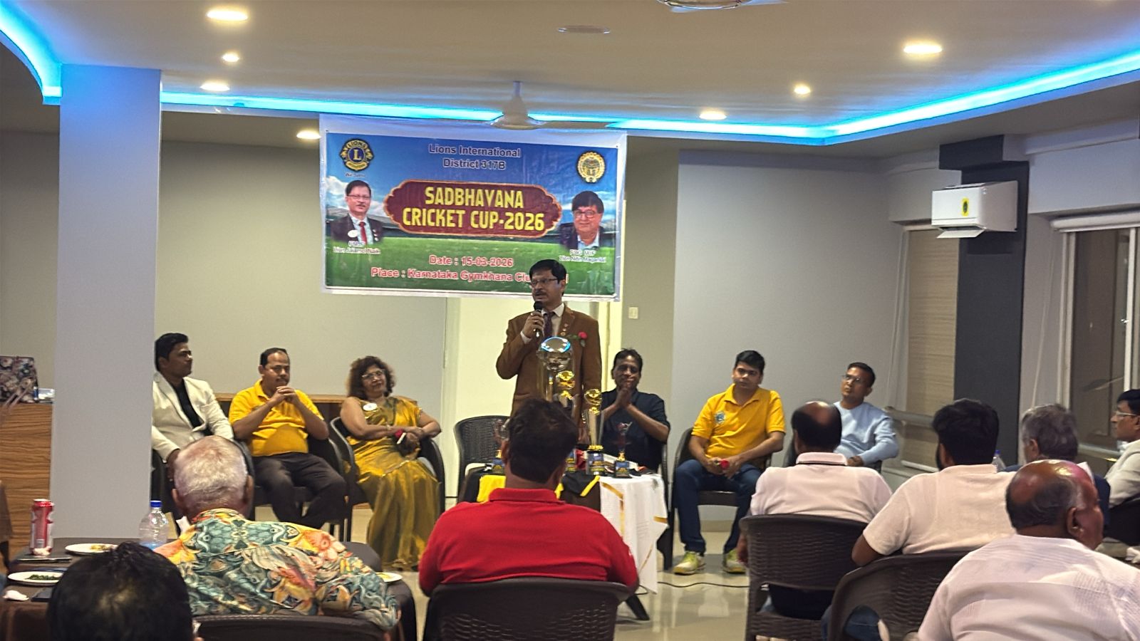 Attended the Inauguration ceremony of Sadbhavana Cricket Tournament at Karnataka Gymkhanna Hall Hubbali on 14th March 