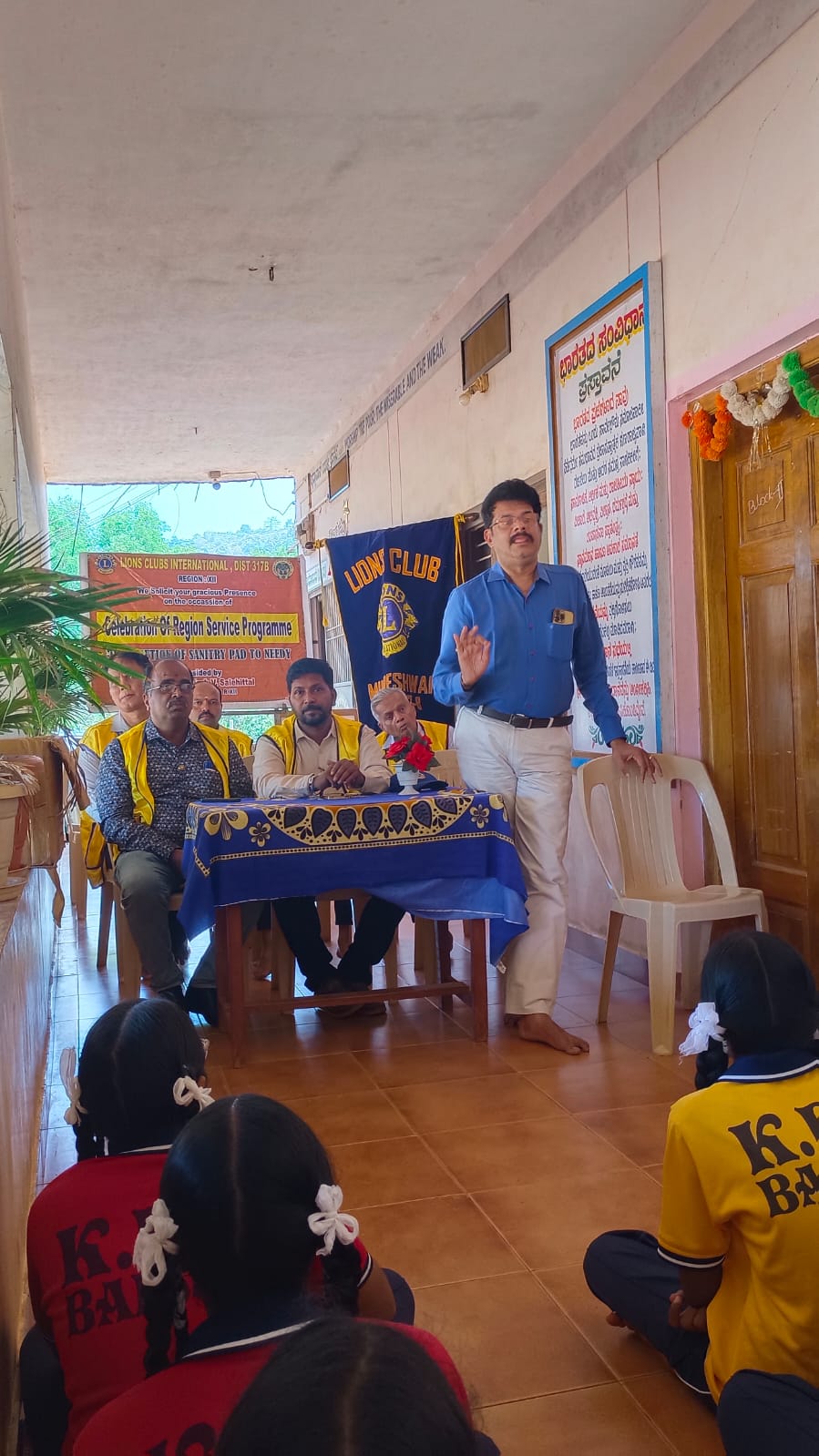 DISTRIBUTION OF SANITARY PADS TO GOVT SCHOOL GIRL STUDENTS.