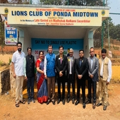 As a Zone chairperson of zone II Region I attended the inaugural ceremony of Bus Stop which is constructed by Lions club of Ponda Midtown