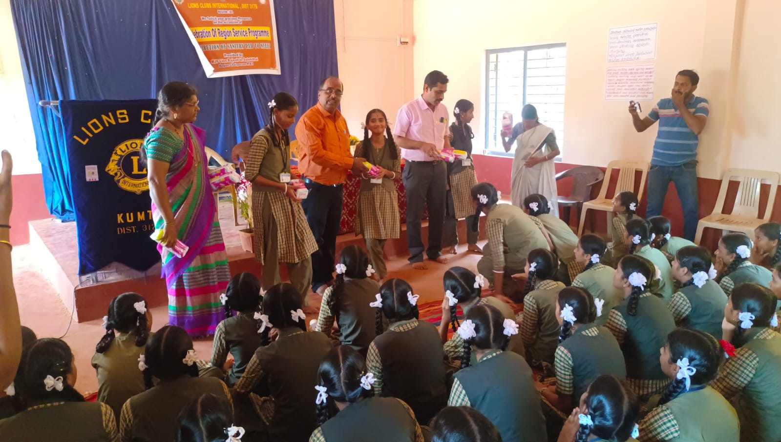 Distribution of Sanitary Pads