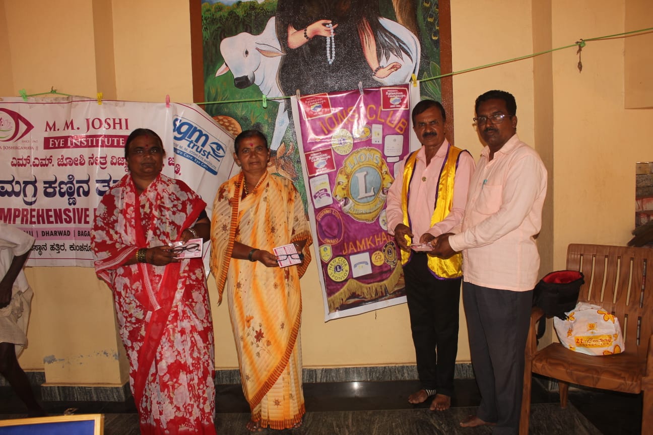 Donations of 60 nos of Spectacles to poor persons