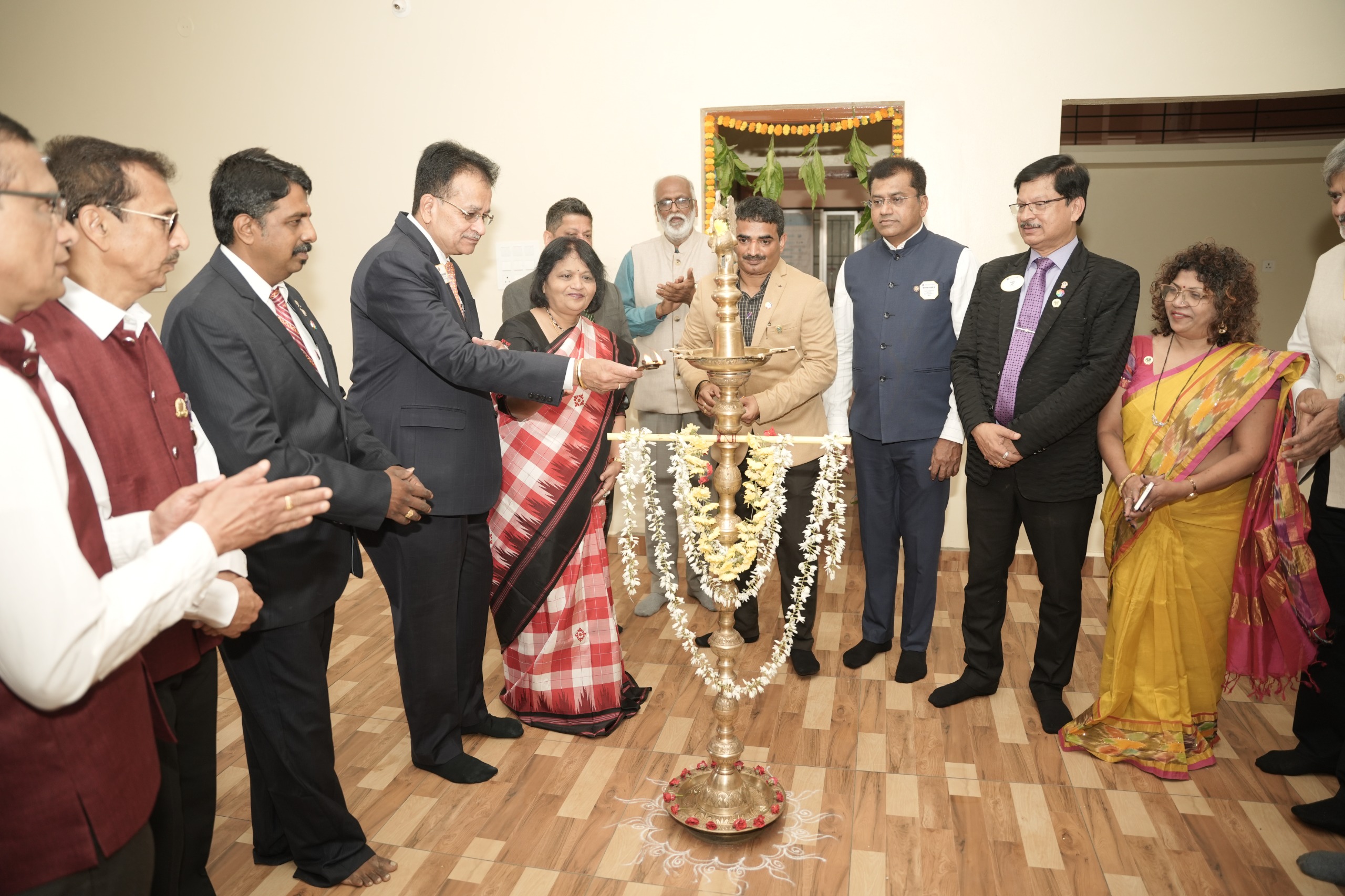 LCIF GRANT FUNDED BUILDING INNAUGURATION AND STARTED A NEW PERMANENT PROJECT UNDER RELIVING HUNGER PROJECT