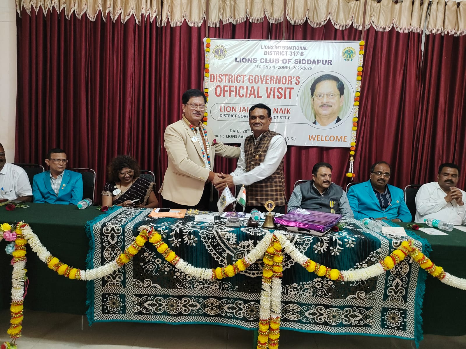 ATTENDED THE LIONS CLUB OF SIDDAPUR DIST GOVERNOR'S OFFICIAL VISIT