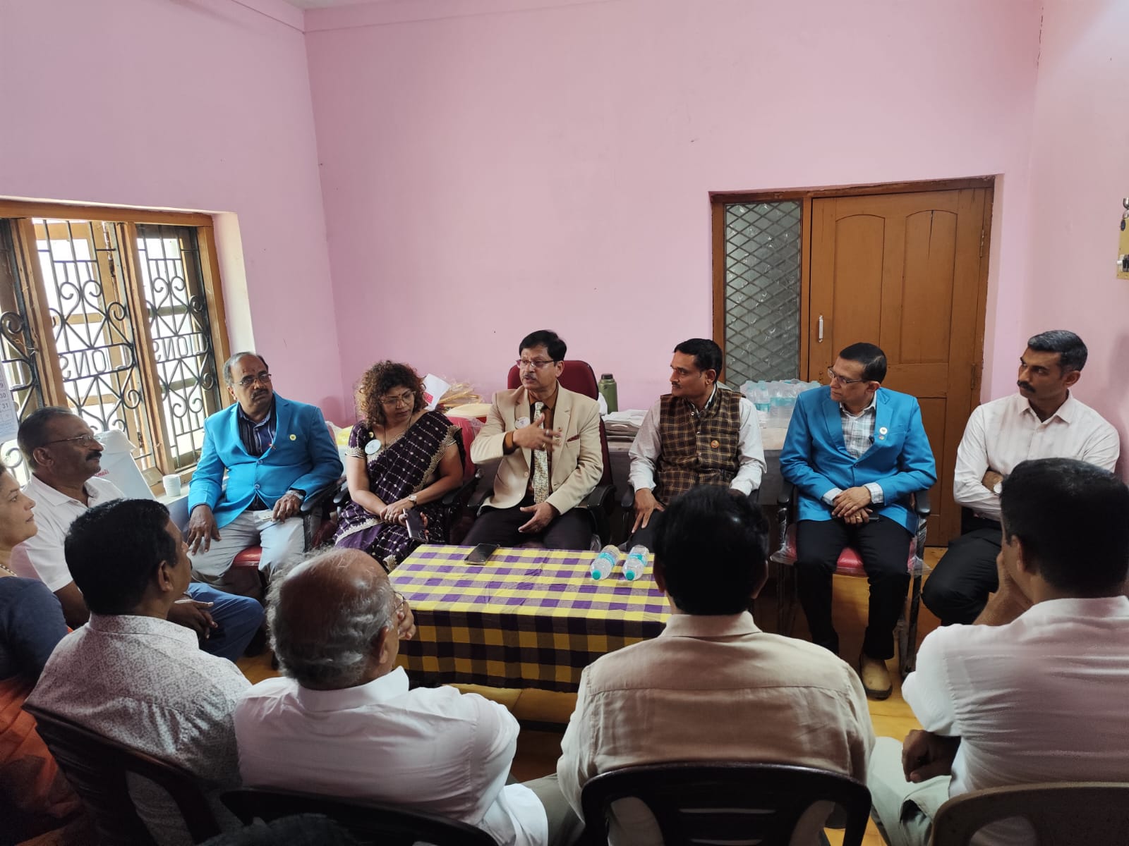 ACCOMPANYING DIST GOVERNOR FOR LIONS CLUB OF SIDDAPUR DG VISIT