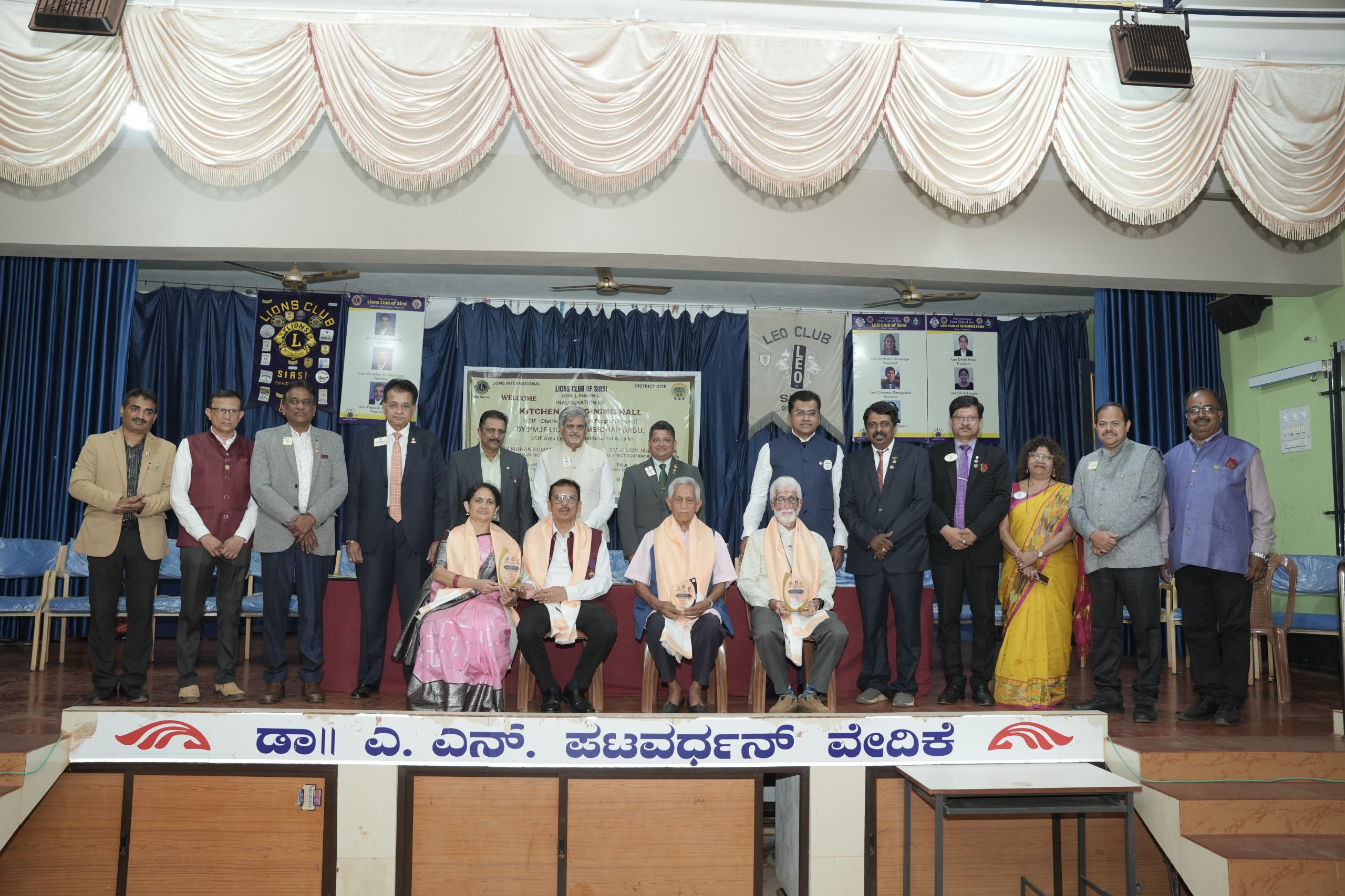 ACCOMPANYING DIST GOVERNOR FOR LIONS CLUB OF SIRSI VISIT